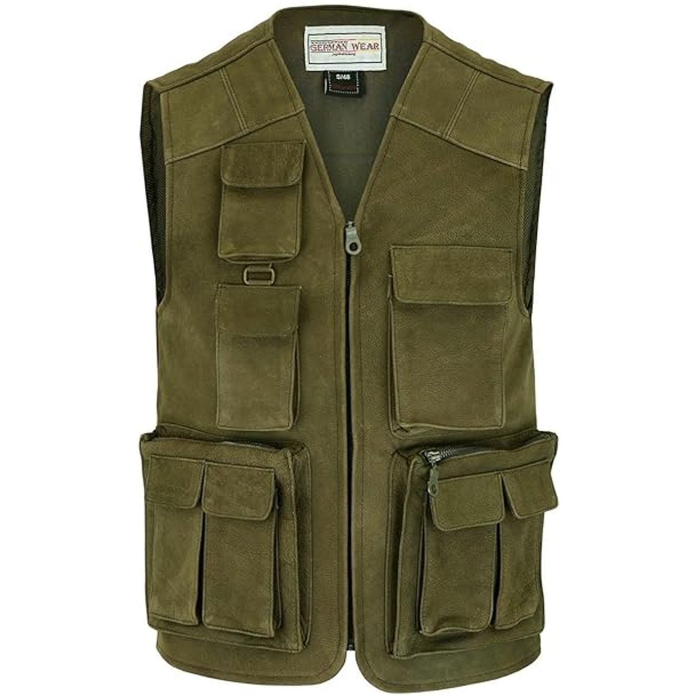 German Wear Jagdweste GW650 Jagd Lederweste günstig online kaufen