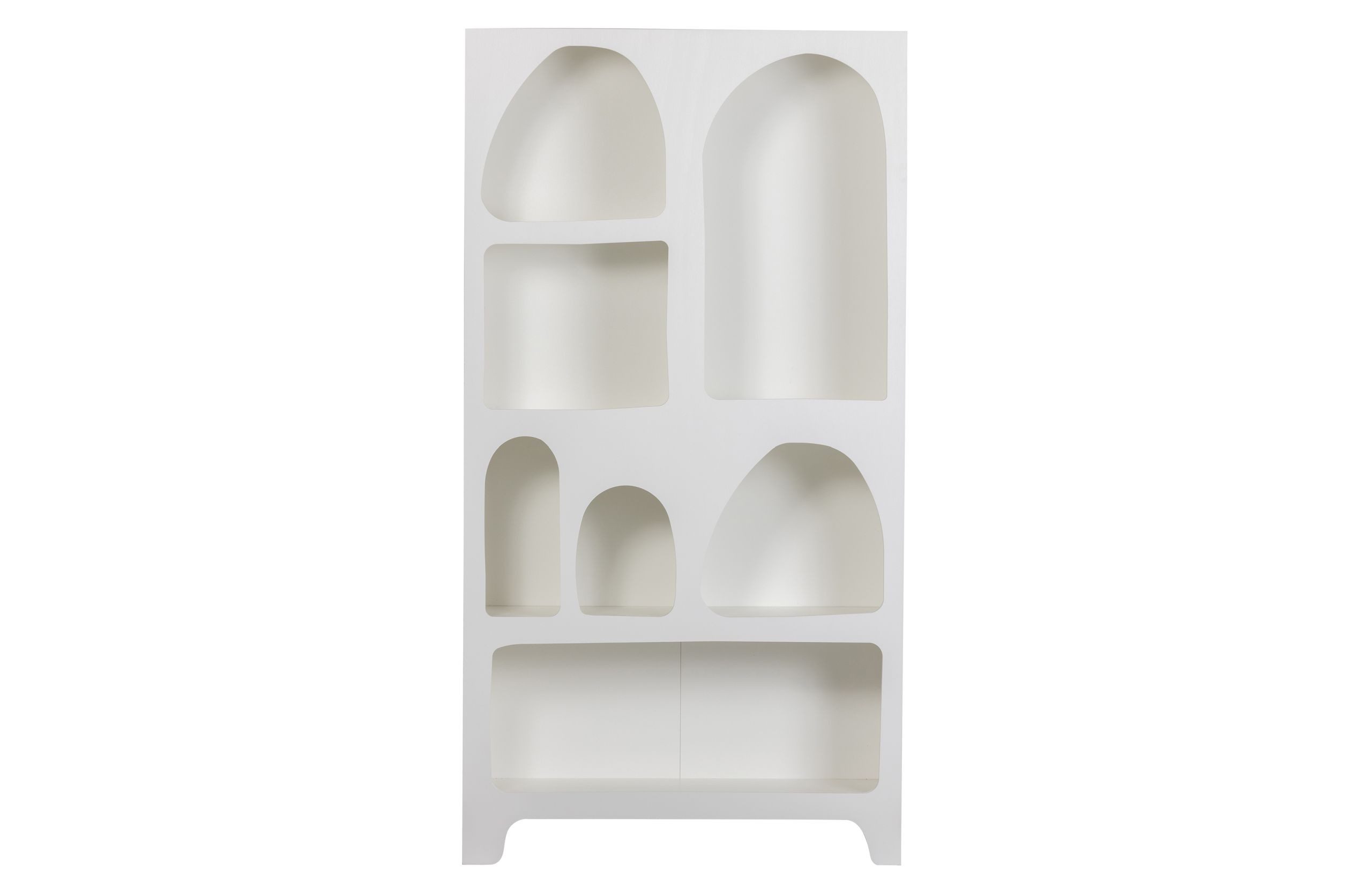 WOOOD Regal Retro Regal Organic Caz Kabinett Weiß Breit 100 cm