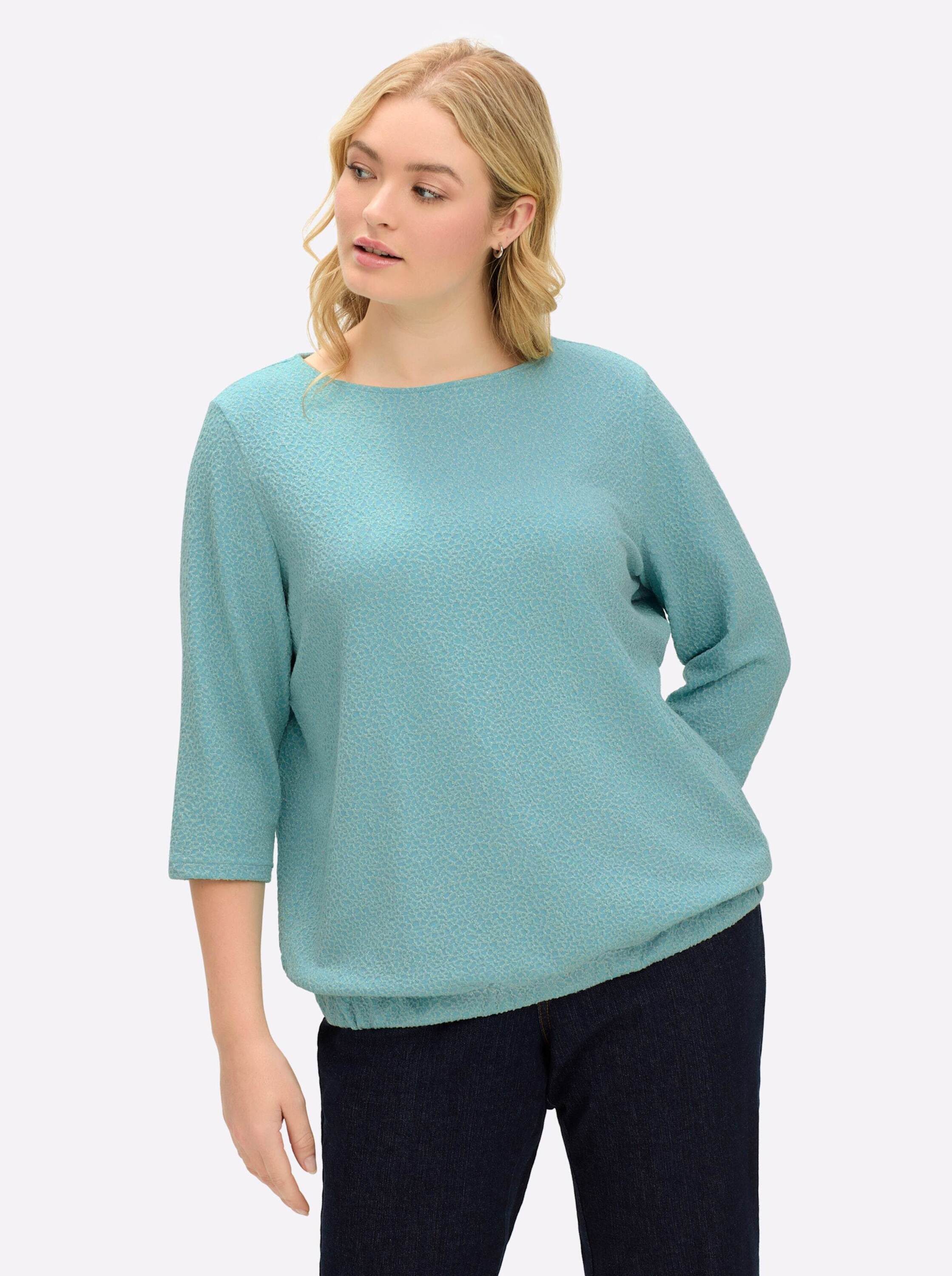 Sheego Sweater Sweatshirt 3/4-Arm