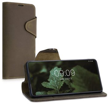 kalibri Handyhülle Hülle für Xiaomi 11T / 11T Pro, Leder Handyhülle Handy Case Cover - Schutzhülle Lederhülle