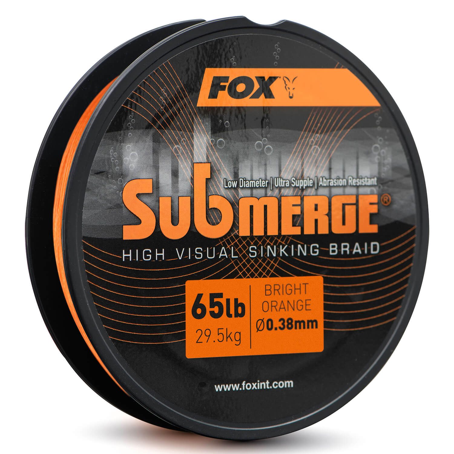FOX International Angelschnur Fox Submerge Geflochtene Angelschnur Sinkend Orange, 0.30 mm Fadendurchmesser, (1-St)