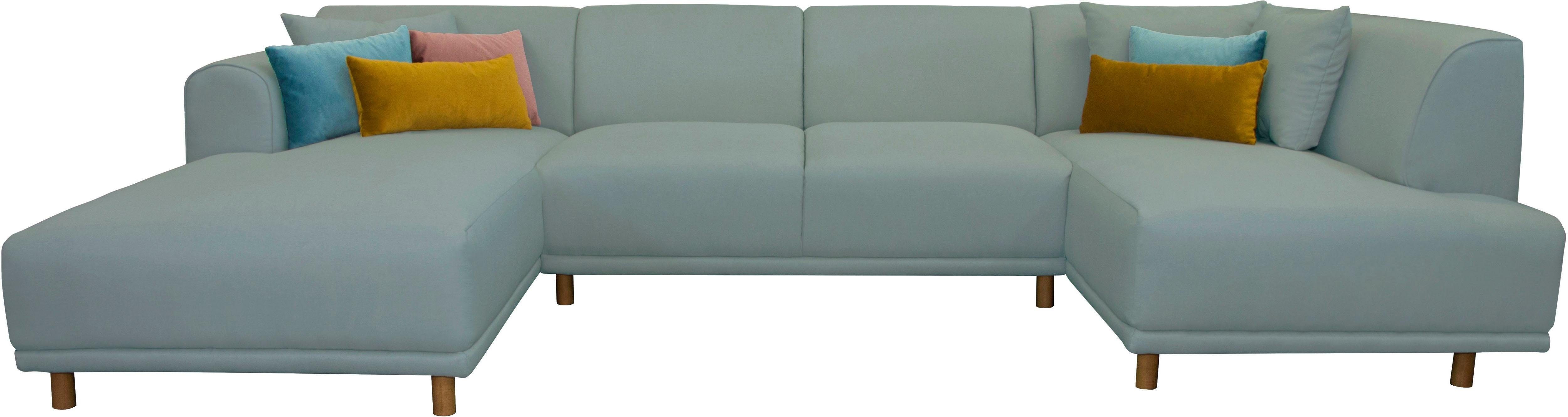 Wohnlandschaft Maroon U-Form