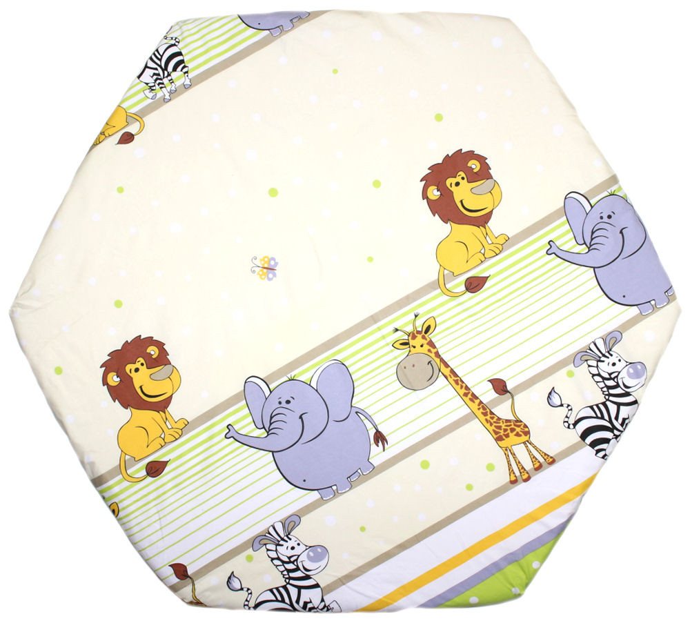 Primawela Spannbettlaken Baby Kinder 6-eck Laufgitter Laufstall Matratze 105x120cm