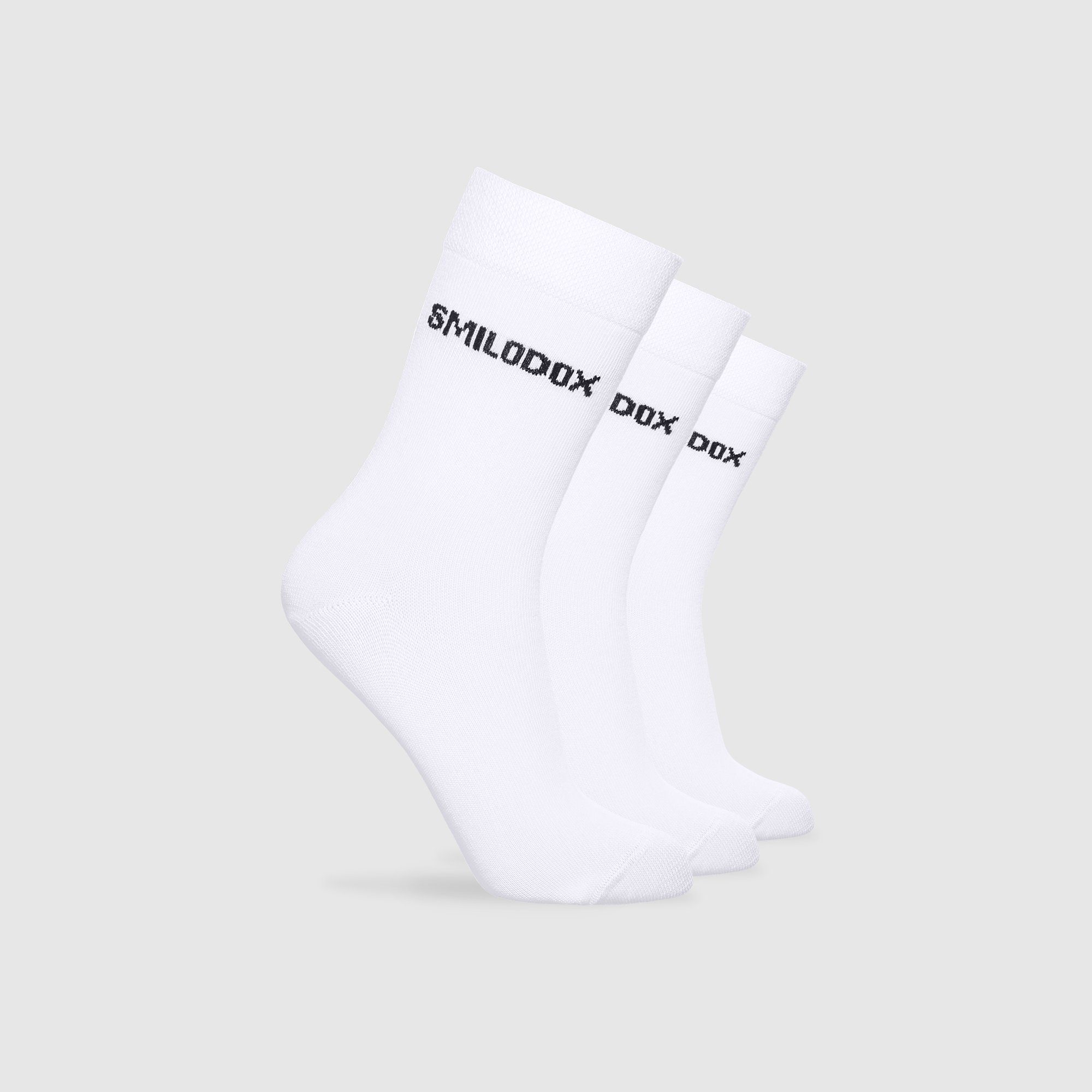 Smilodox Tennissocken Men Classic Socks 3er Pack Weiß