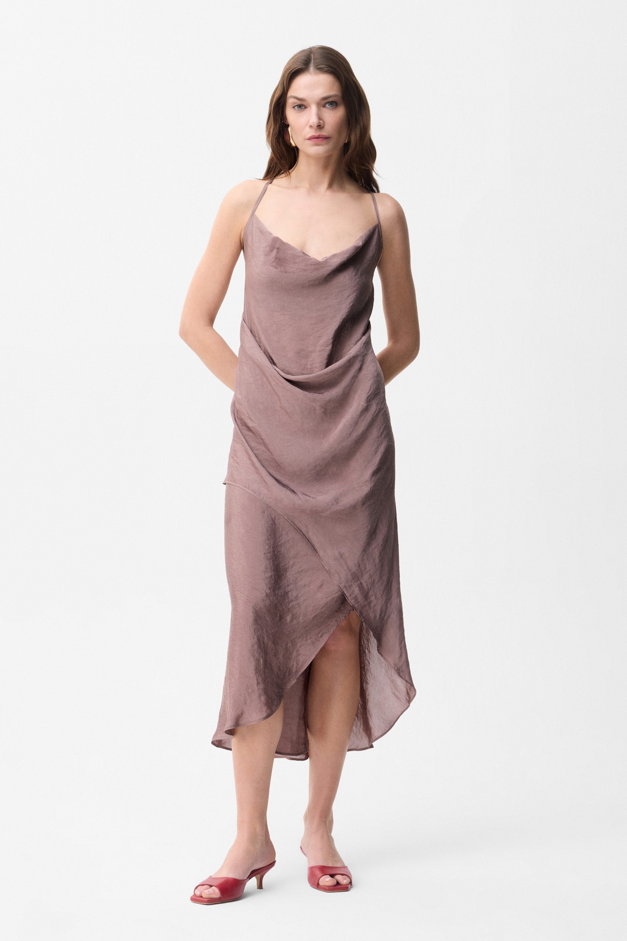 adL Cocktailkleid Trägerkleid mit Rückendetail