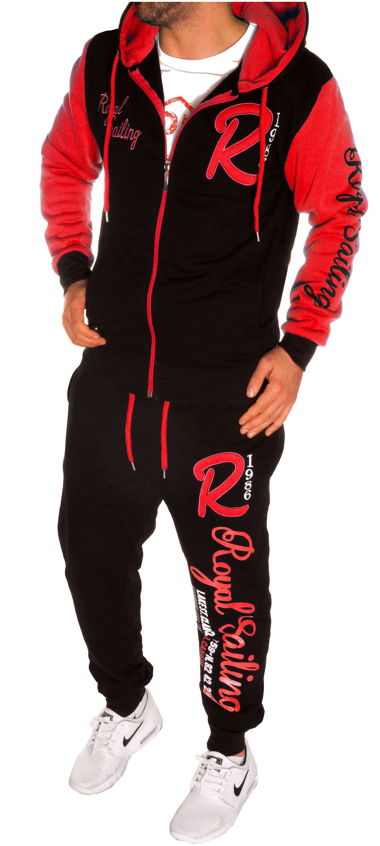 RMK Jogginganzug Herren Jogging Anzug Trainingsanzug Sportanzug Hausanzug Fitness Set, mit Kapuze