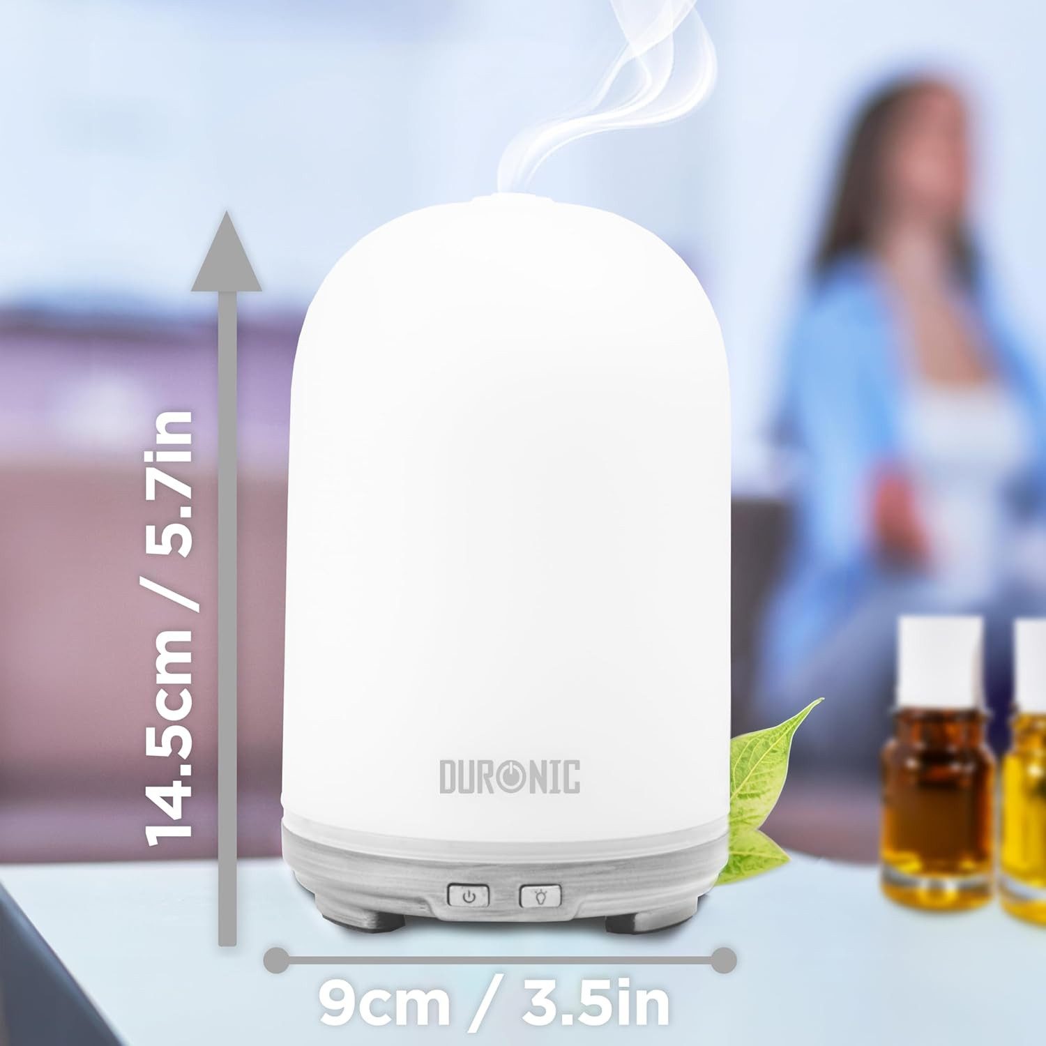Duronic Raumduft AD13 Aroma Diffuser mit 100 ml Wassertank, Diffusor für ätherische Öle