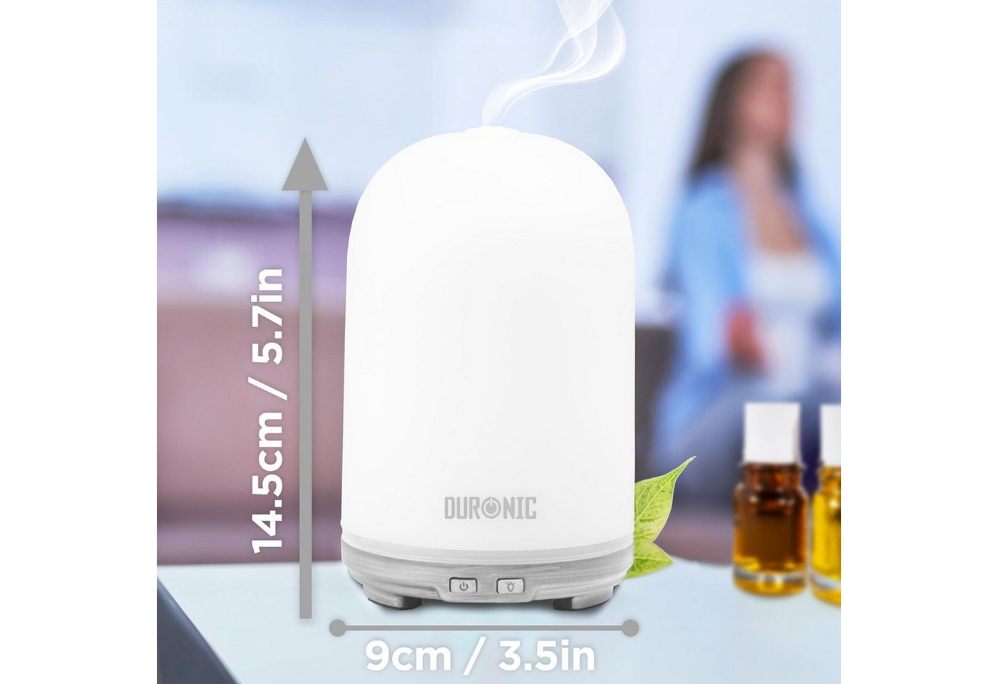 Thumbnail - Duronic Raumduft AD13 Aroma Diffuser mit 100 ml Wassertank, Diffusor für ätherische Öle