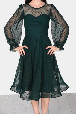 Modabout Abendkleid Damen Midikleid Sommerkleid mit Schulterfrei - NELB0588D5068ZMT (1-tlg)