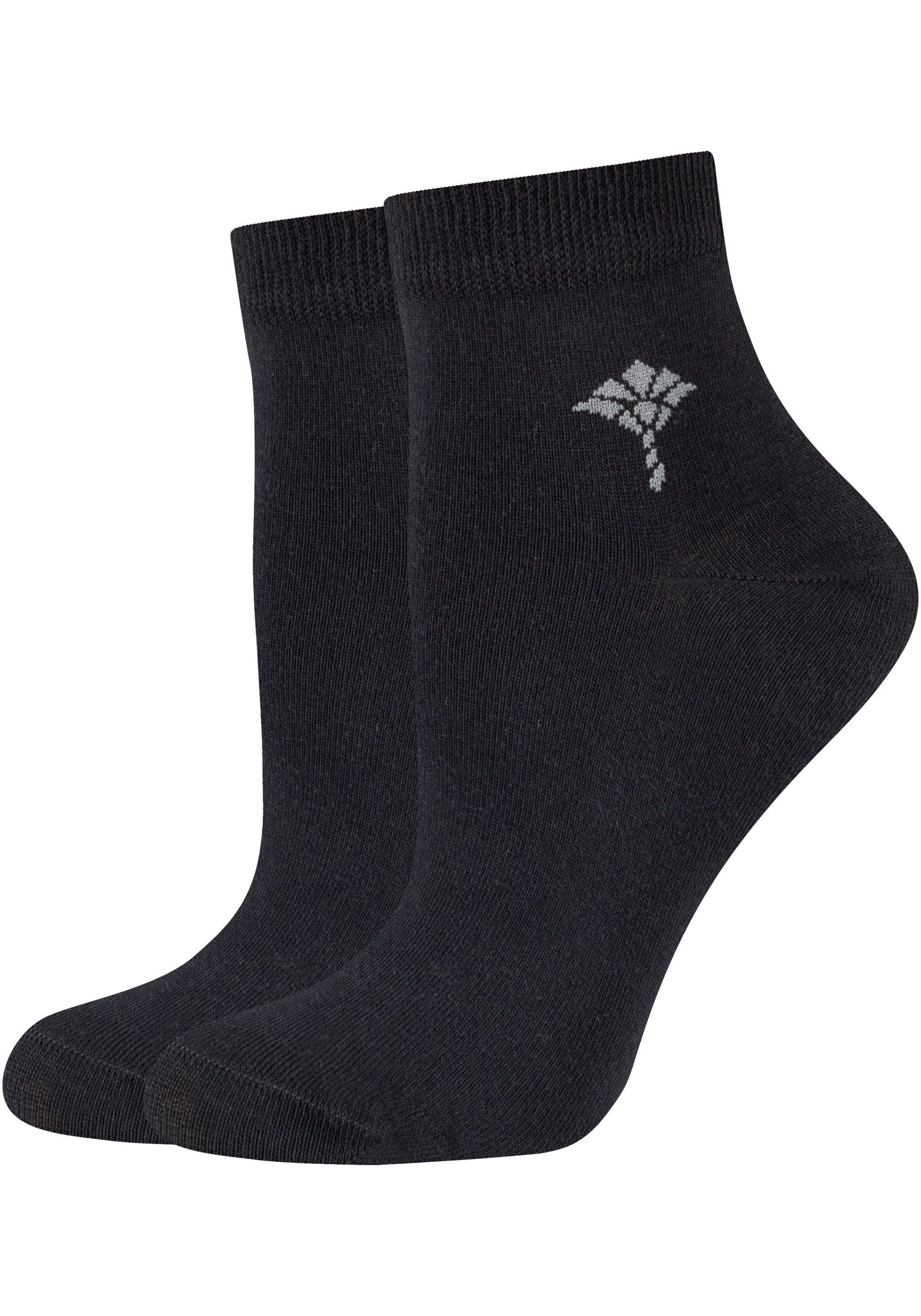 JOOP! Kurzsocken for your daily glam (4-Paar, 4 Paar) mit weichem Fußbett, pflegeleicht – Bild 2 von 5