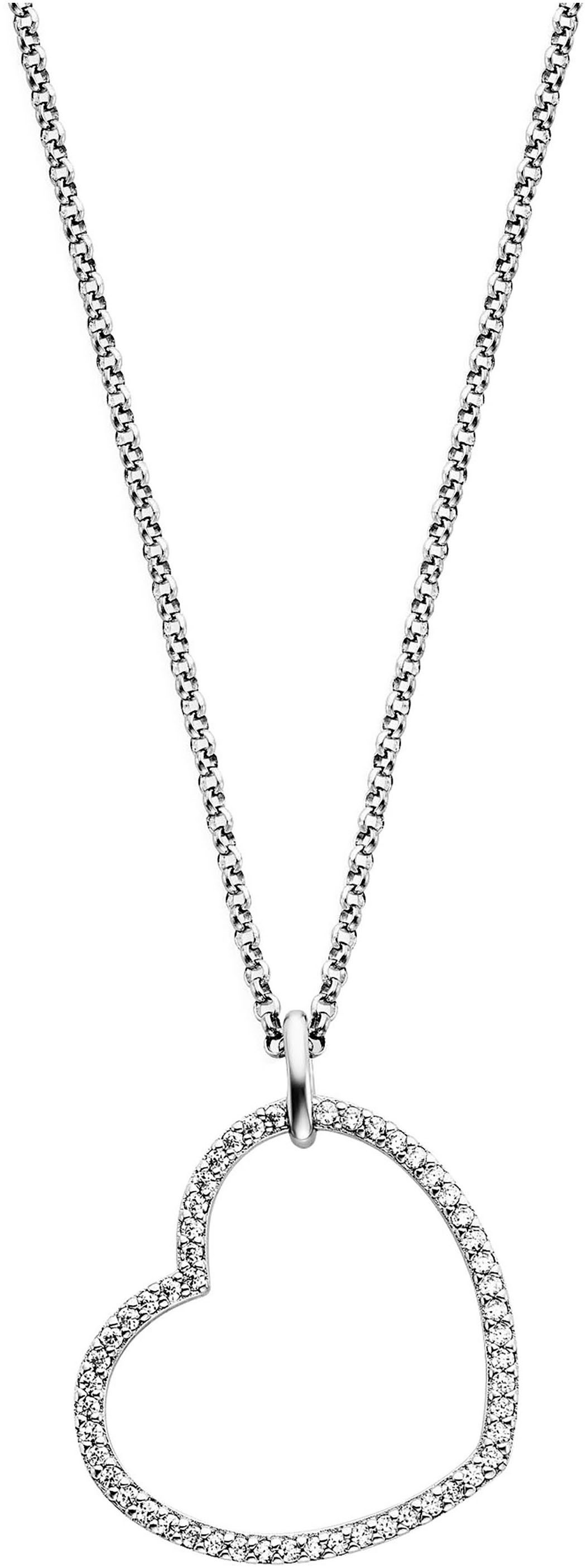 Engelsrufer Kette mit Anhänger Herz, Made in Germany - mit Zirkonia (synth)