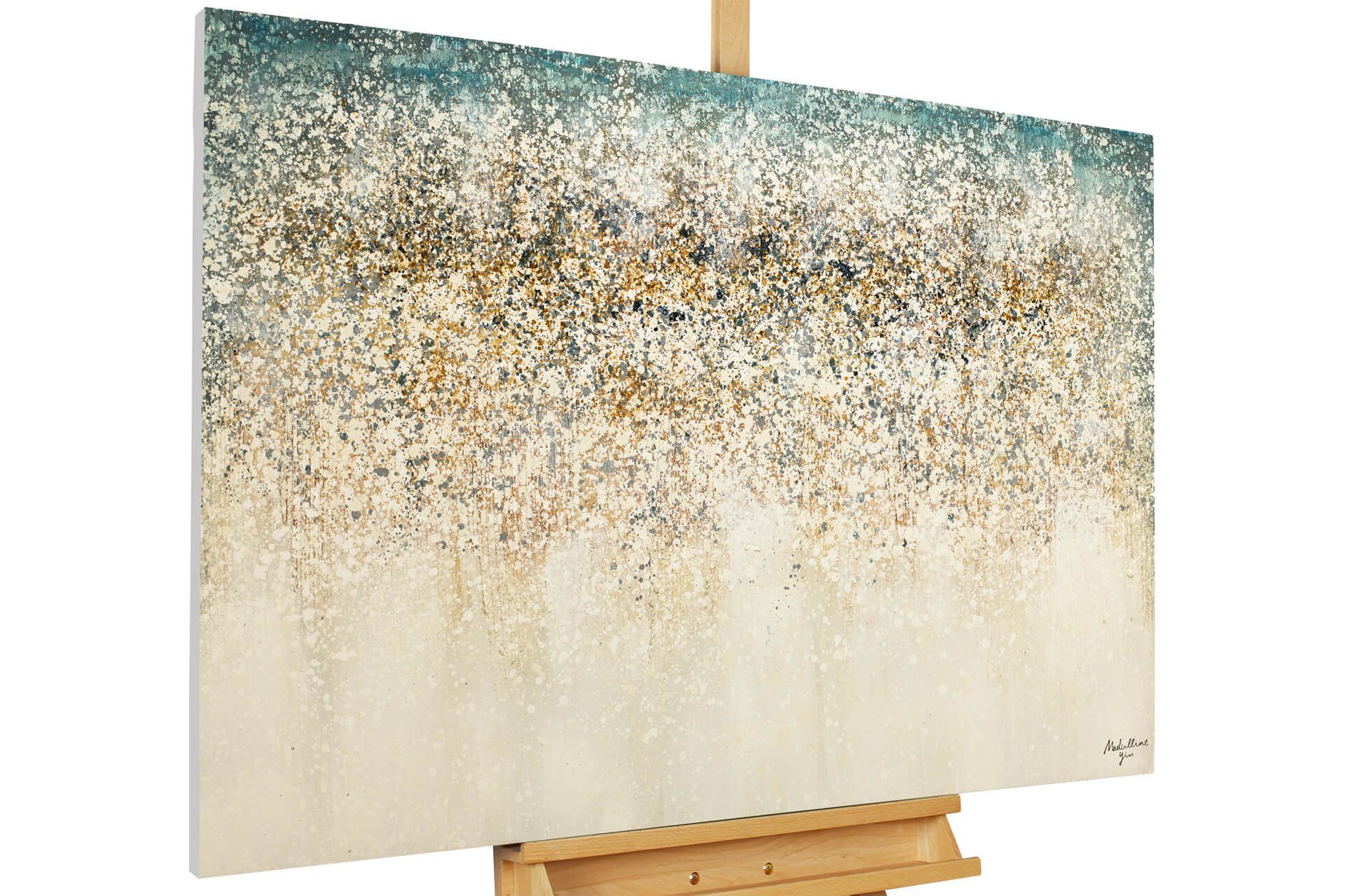 KUNSTLOFT Картина Wegbereiter 120x80 cm, Leinwandbild 100% HANDGEMALT Wandbild Wohnzimmer