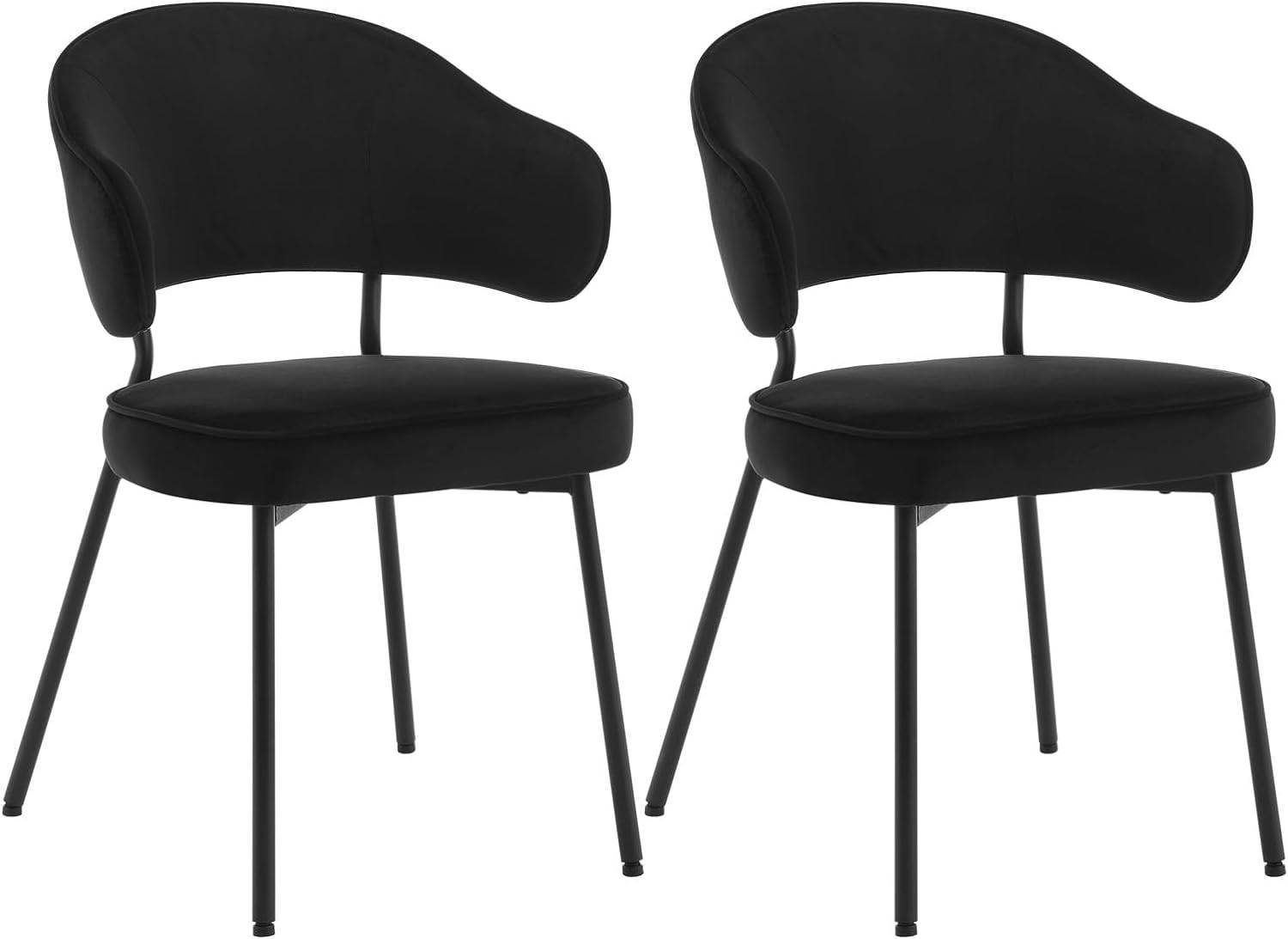 Woltu Polsterstuhl (Set, 2 St), mit Rückenlehne Armlehnen Metallbeinen günstig online kaufen