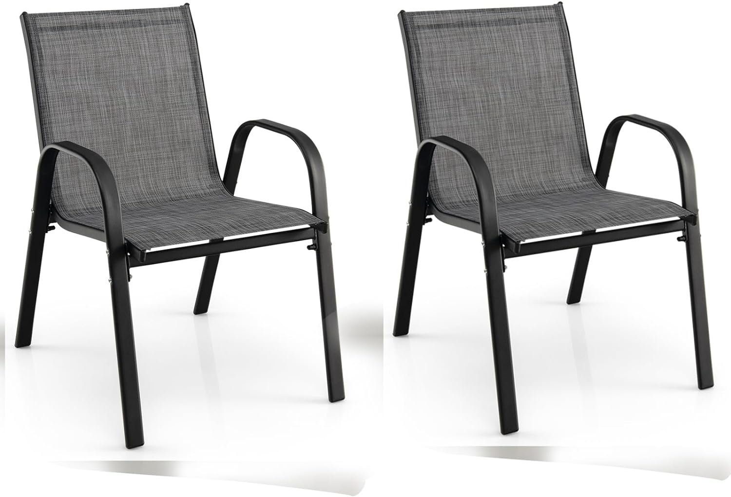 KOMFOTTEU Gartenstuhl Stapelstuhl (Set, 2 St), günstig online kaufen