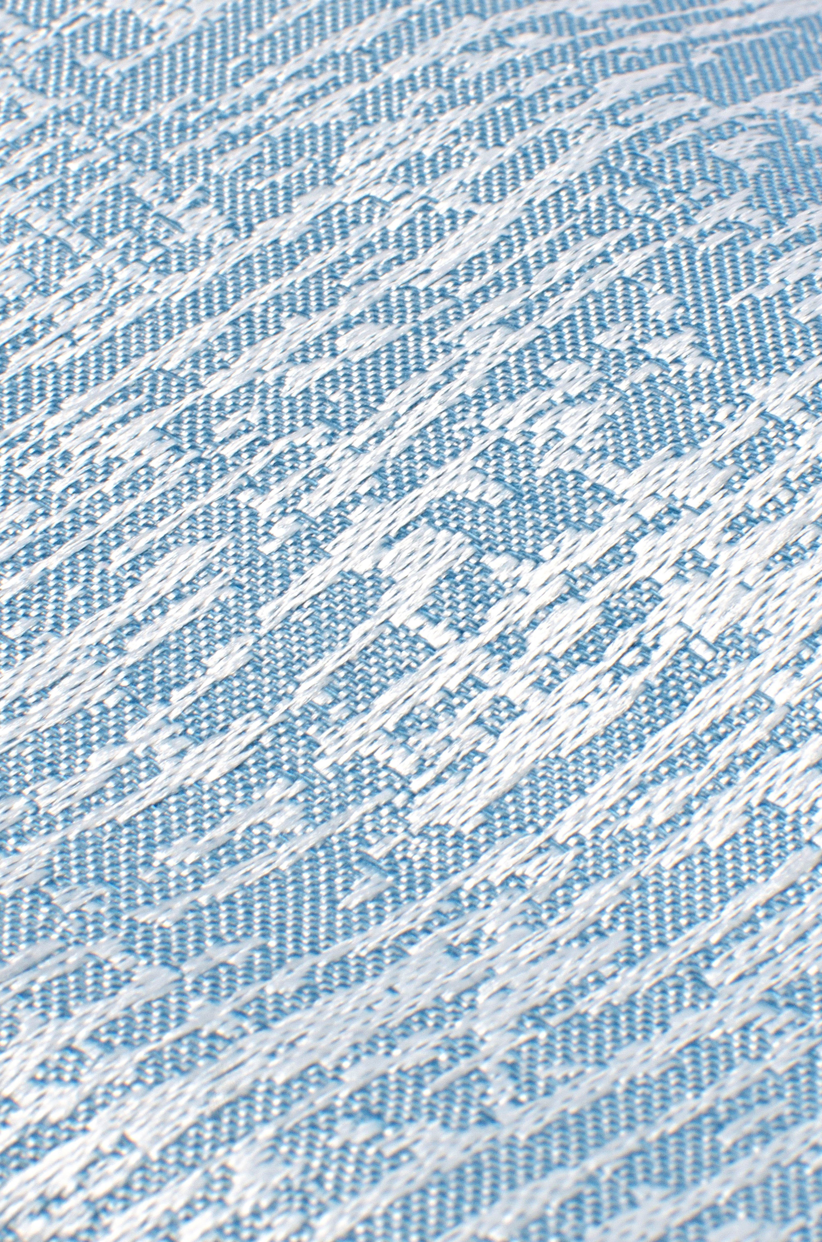 Vorhang Opus, blau blickdicht, x Höhe: Ösenschal (1 for 245 Jacquard, Breite: 8 cm you!, St), mit Neutex Ösen 146 cm Metallösen