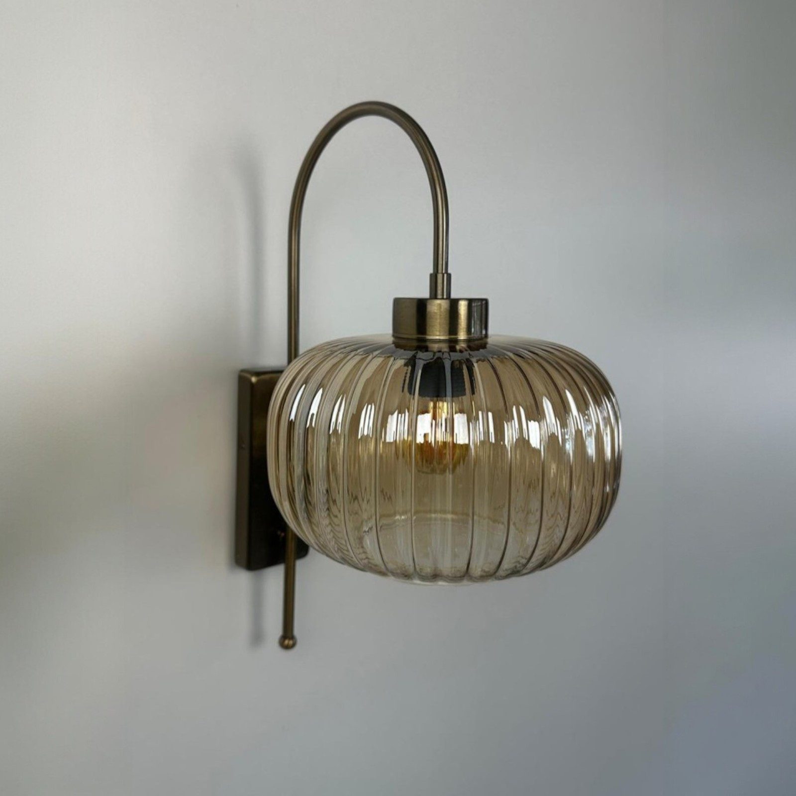 Bamyum Wandleuchte Mola Vintage Glas Wandleuchte, ohne Leuchtmittel