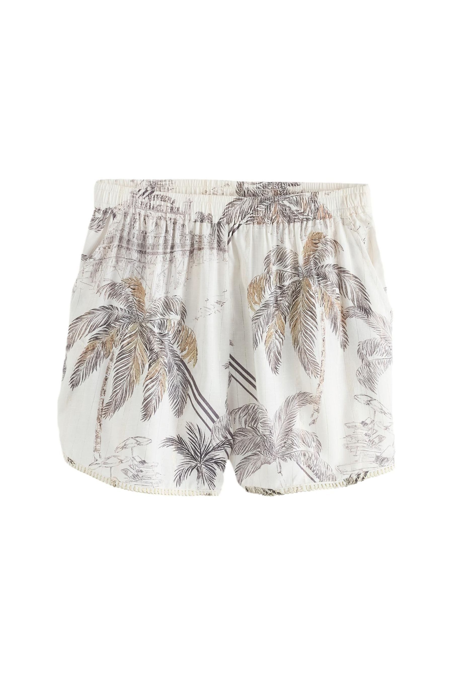 B by Ted Baker Strandshorts B by Ted Baker Strandshorts Viskose Palmen-Print (1-tlg)