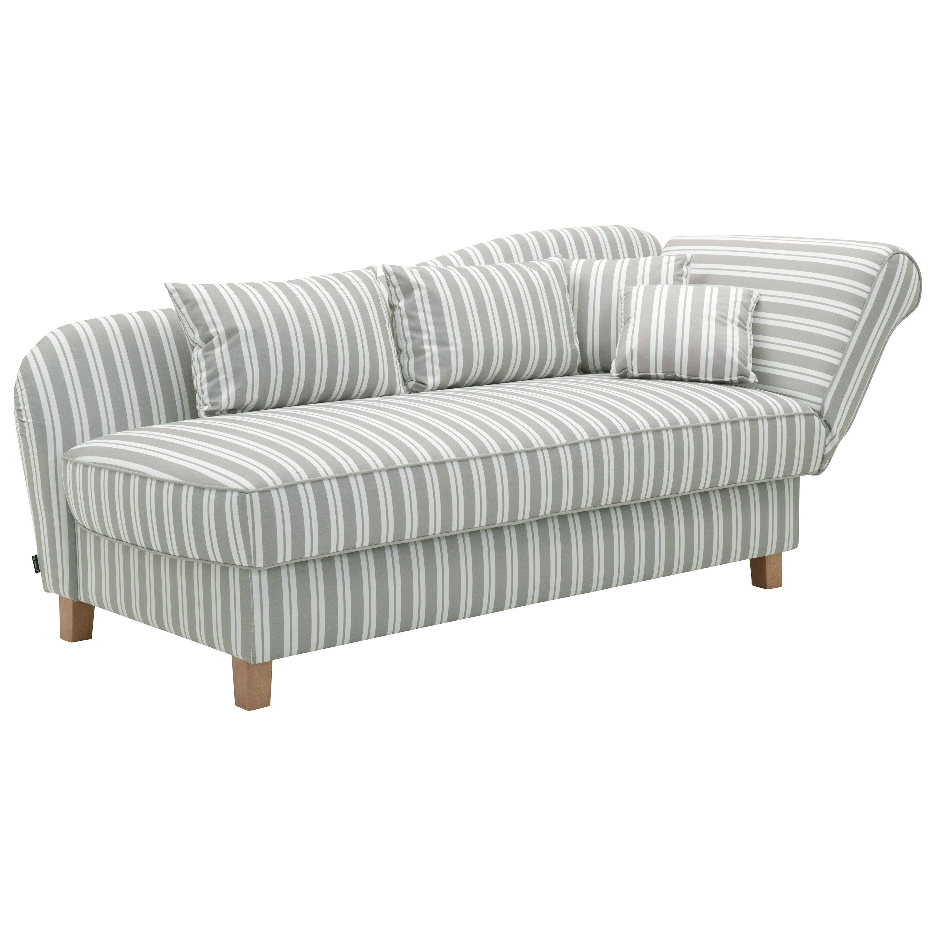 Max Winzer® Recamiere Selma, mit Armteil rechts klappbar, Federkern, Bettkasten, Bettfunktion