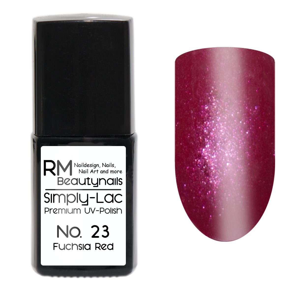 RM Beautynails UV-Nagellack Simply Lac Premium UV-Nagellack UV-Polish 10ml Fuchsia Red