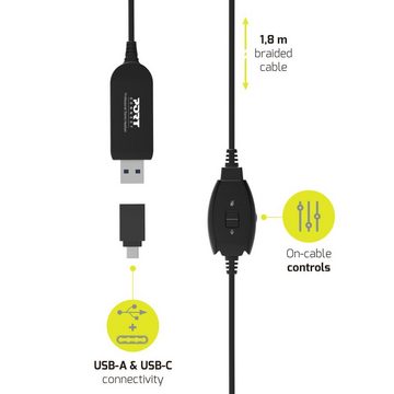 Port Designs HEADSET COMFORT OFFICE USB + MIC Headset