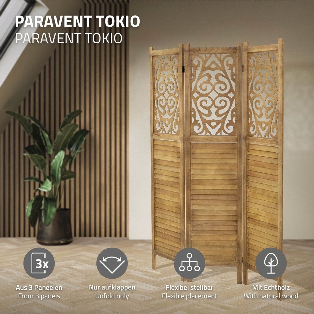 ML-DESIGN Paravent Raumteiler Faltbarer Sichtschutz Indoor günstig online kaufen