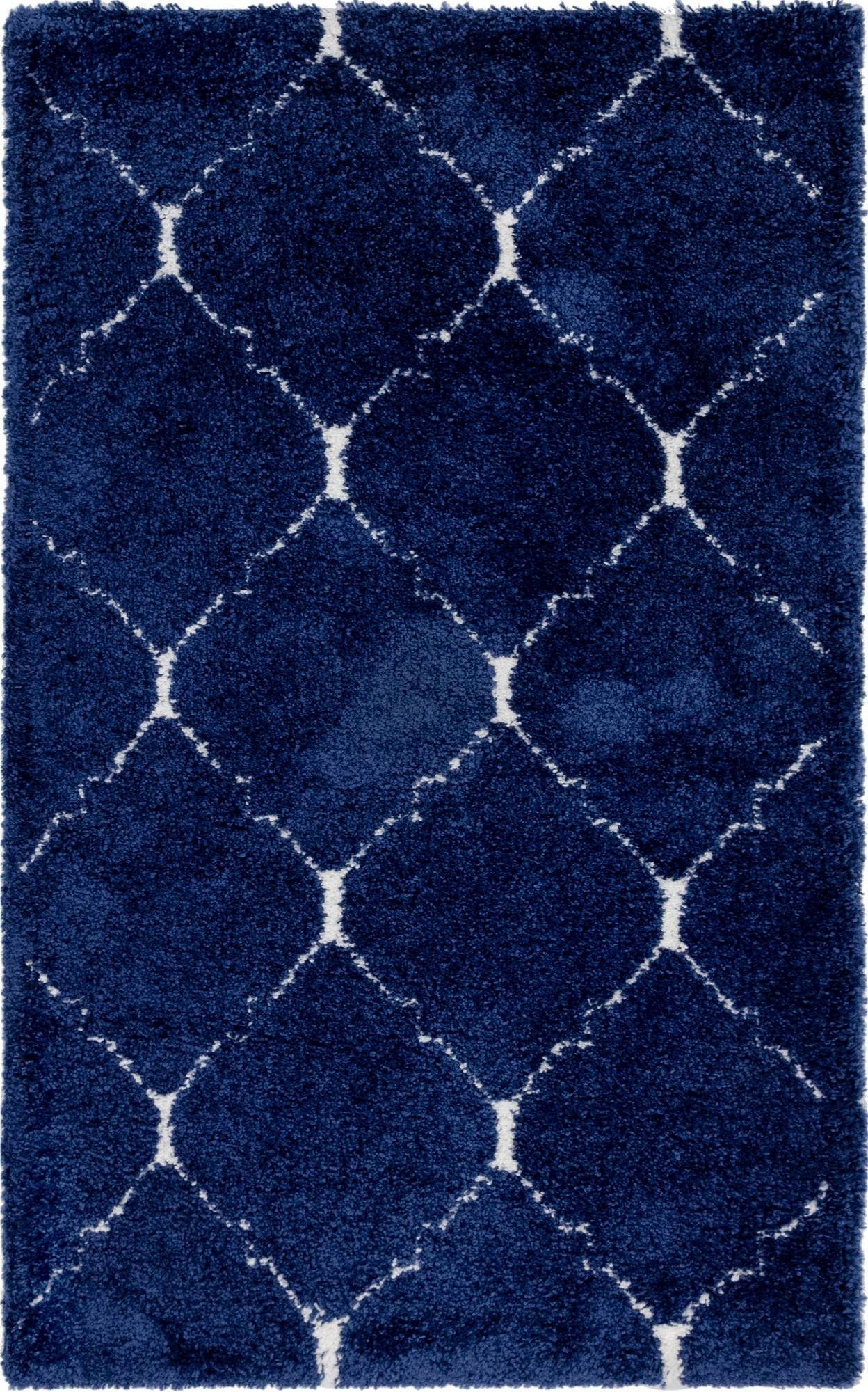Myflair Möbel & Accessoires Hochflor-Teppich Temara Shag, LAGERRÄUMUNG!, rechteckig, Höhe: 51 mm, gewebt, Rauten Design, weich & kuschelig. Reduzierter Preis € 76,38. Unverbindliche Preisempfehlung € 206,99