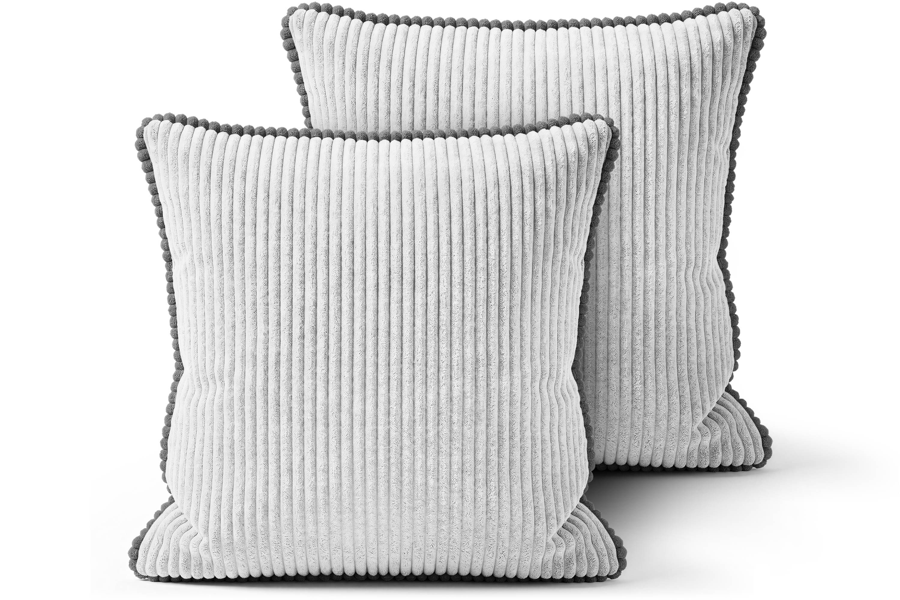 Amilian Dekokissen Sofakissen Couchkissen mit Füllung, 2er-Set, weich und formstabil