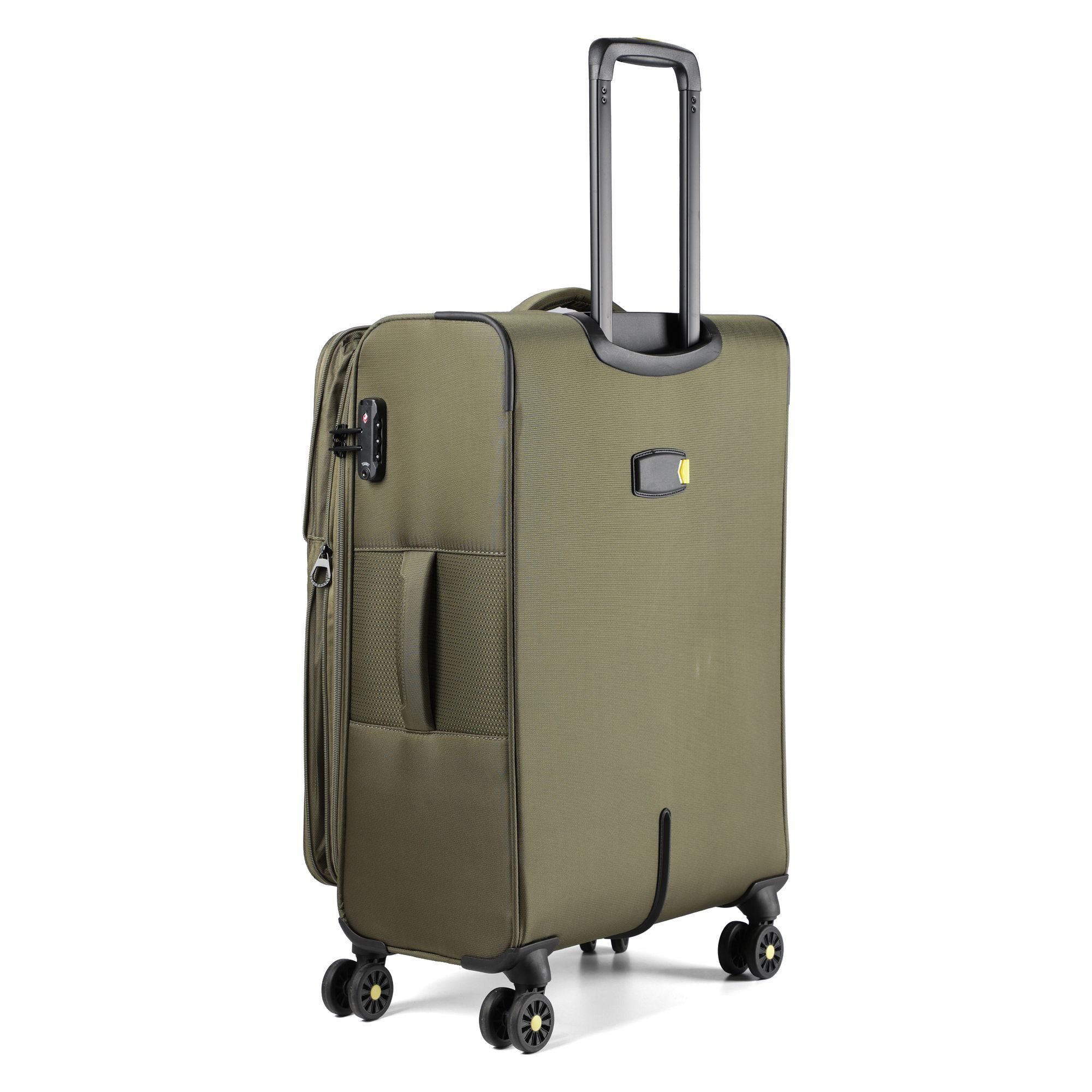 D&N Trolleyset Travel Line, 4 Rollen, (3-teilig, 3 tlg), Nylon