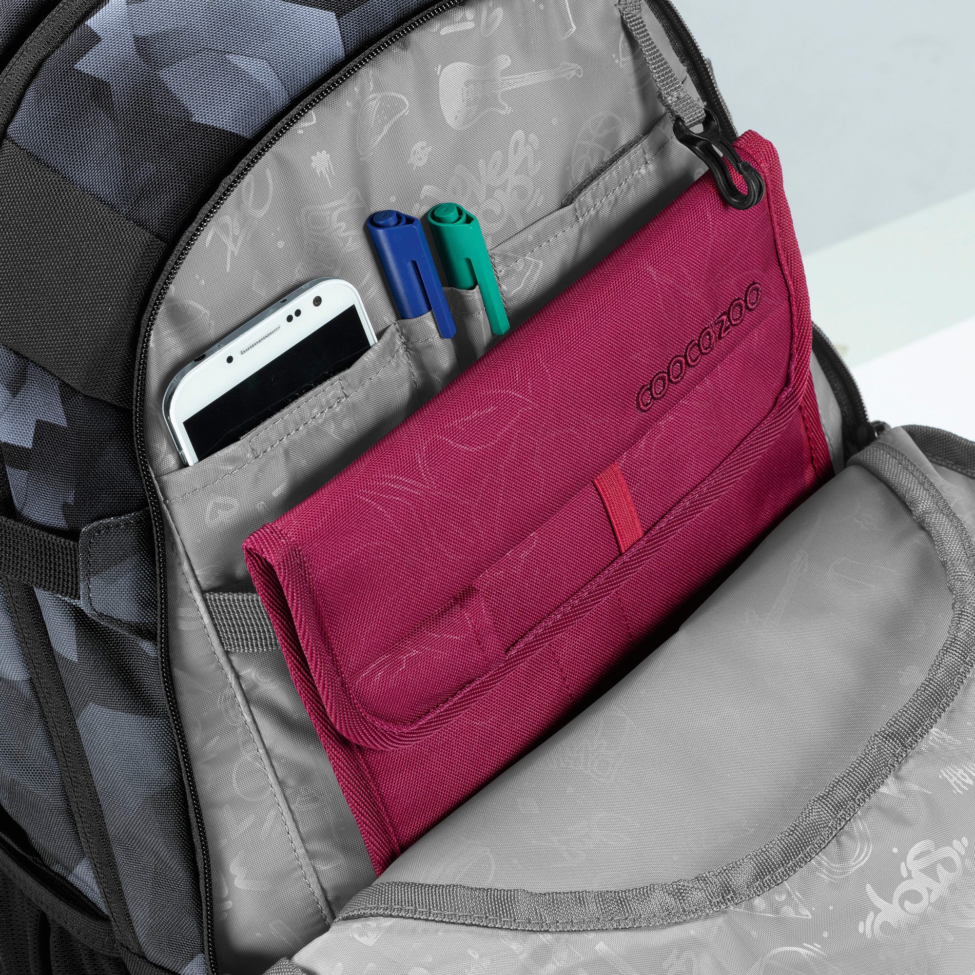 coocazoo Schulranzen Schulrucksack-Set MATE Grey Rocks günstig online kaufen