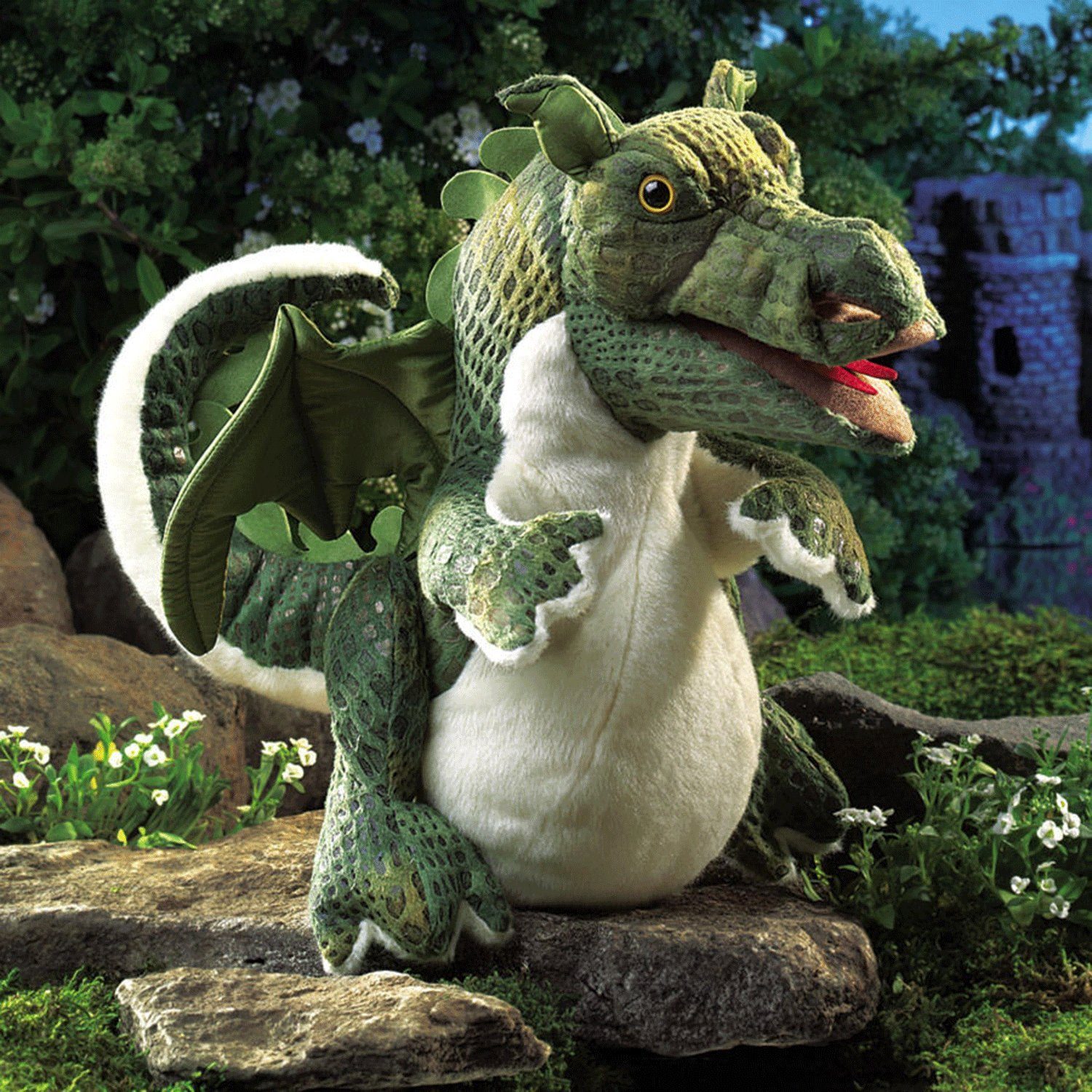 Folkmanis Handpuppen Handpuppe Folkmanis Handpuppe Baby Drachen 2886 (Packung)
