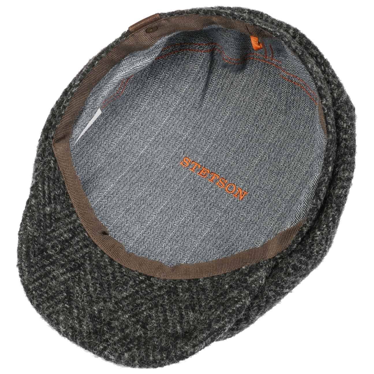 Stetson Flat Cap (1-St) Ballonmütze mit Schirm, Made in Germany
