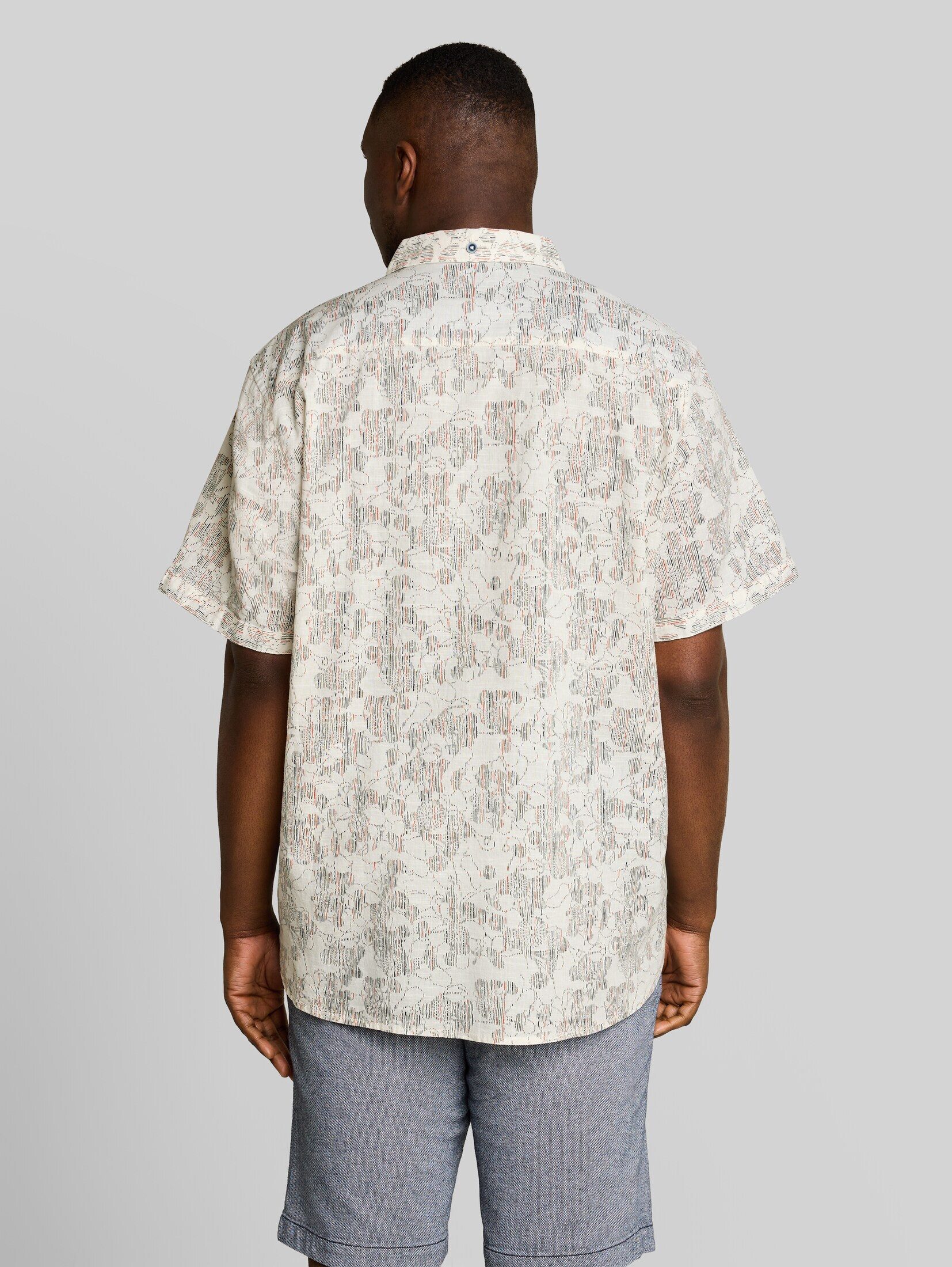 TOM TAILOR PLUS Kurzarmhemd Blusen & Shirts Plus Size - Kurzarmhemd mit Muster