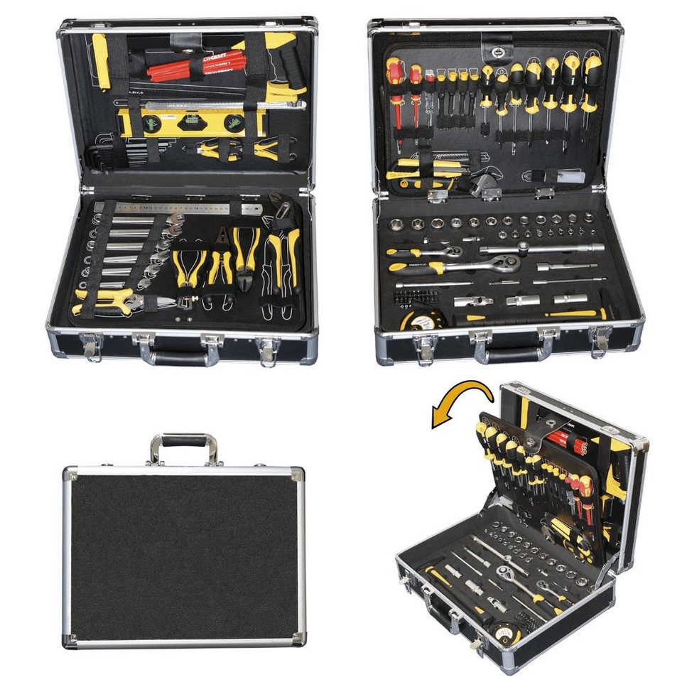 Werkzeugkoffer im TECH-CRAFT (130 Aluminiumkoffer robustes Teile), Tool-Set Werkzeugkoffer