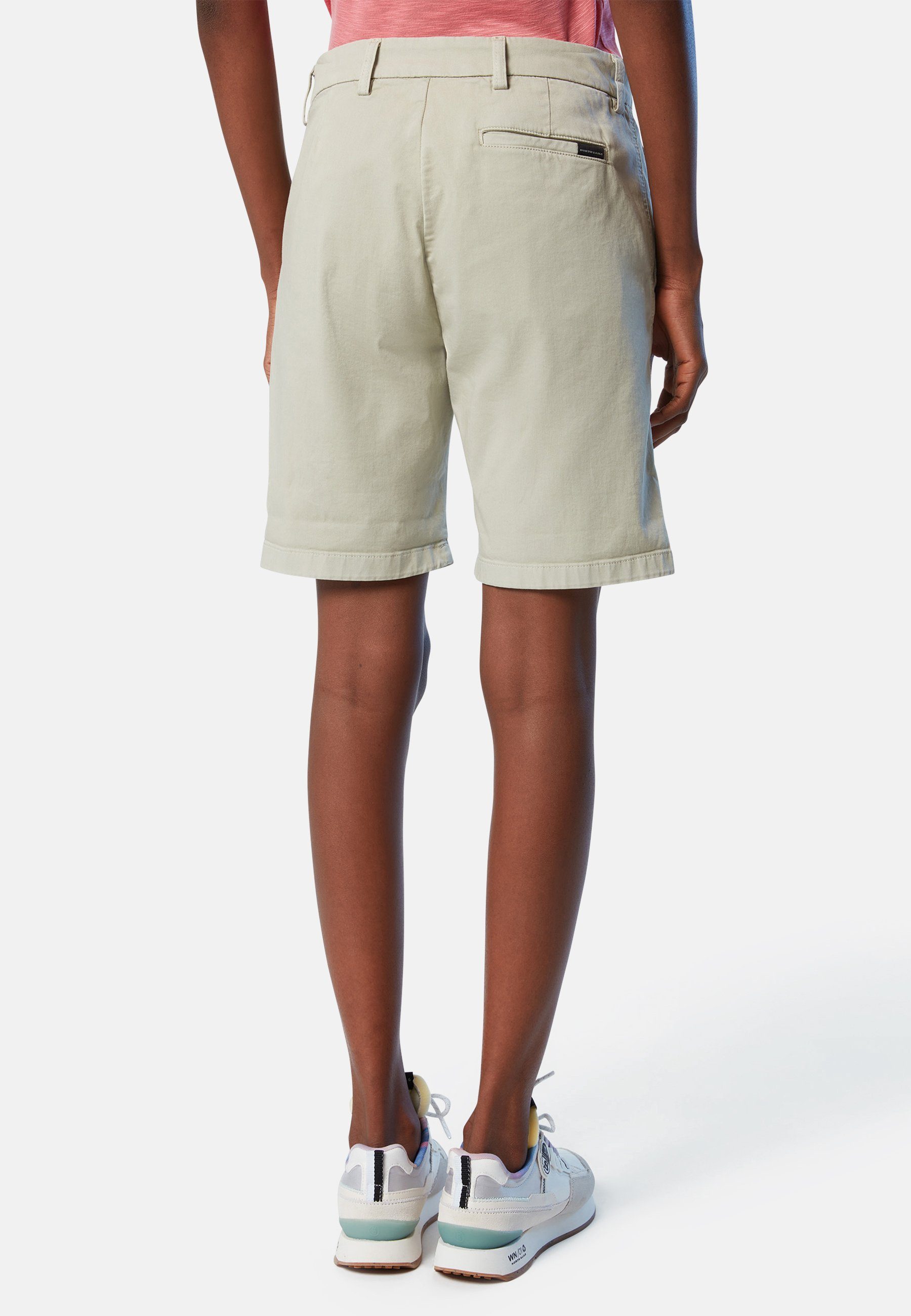 North Sails Chinoshorts Chino-Shorts aus Bio-Baumwolle grey