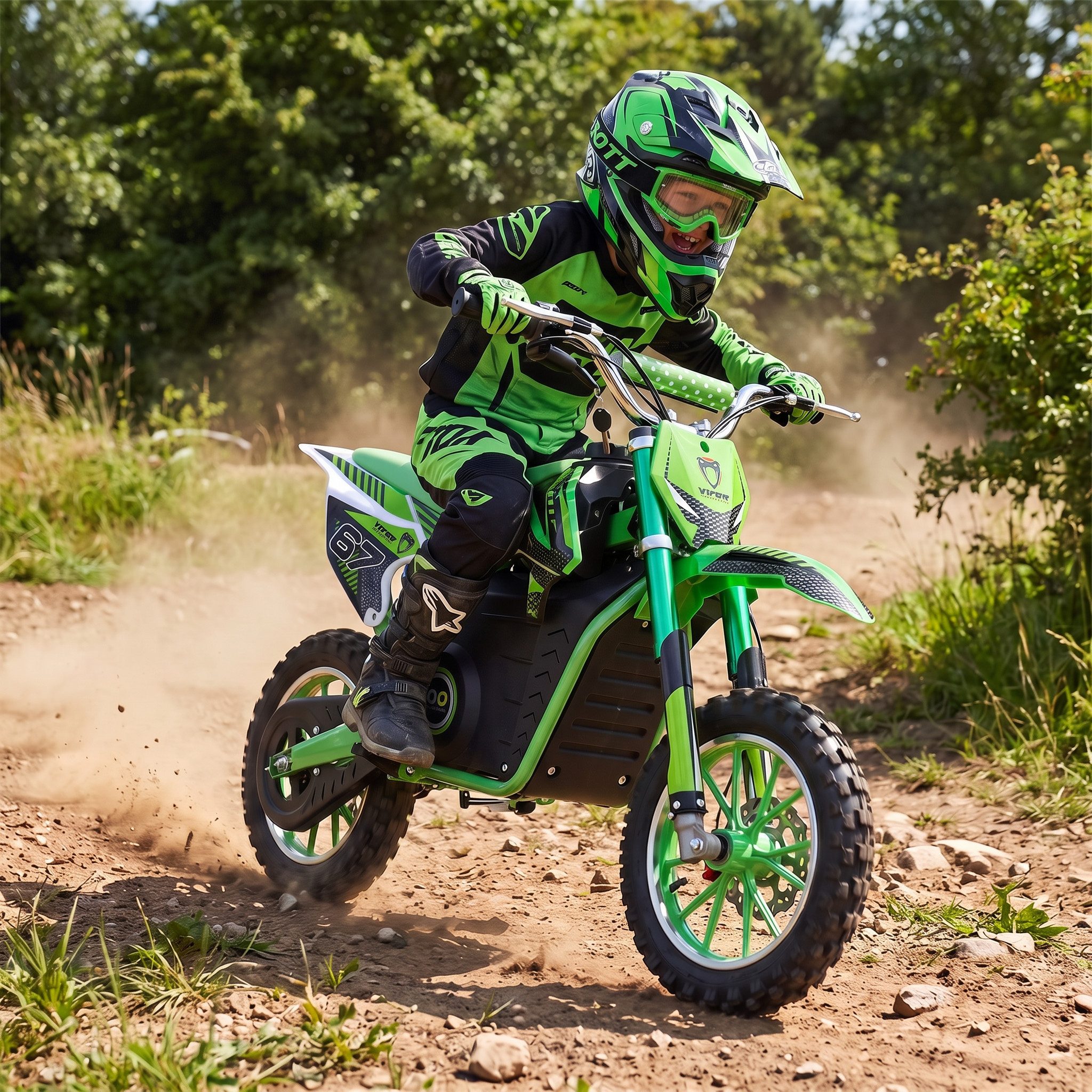 Actionbikes Motors Elektro-Kindermotorrad Kinder Crossbike Viper 1000 W Elektro - 3 Stufen - bis 24 km/h, Crossbike, Motorcross für Kinder, Cross Maschine, Motorrad für Kinder