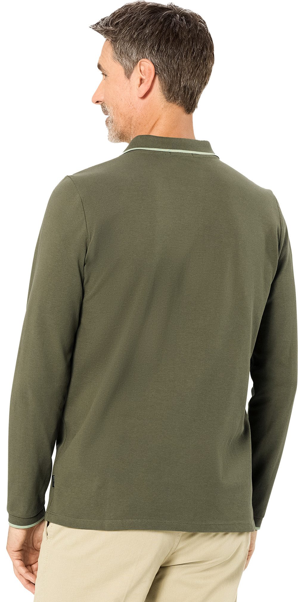 Chiemsee Langarm-Poloshirt aus formstabilem Baumwoll-Piqué – Bild 4 von 5