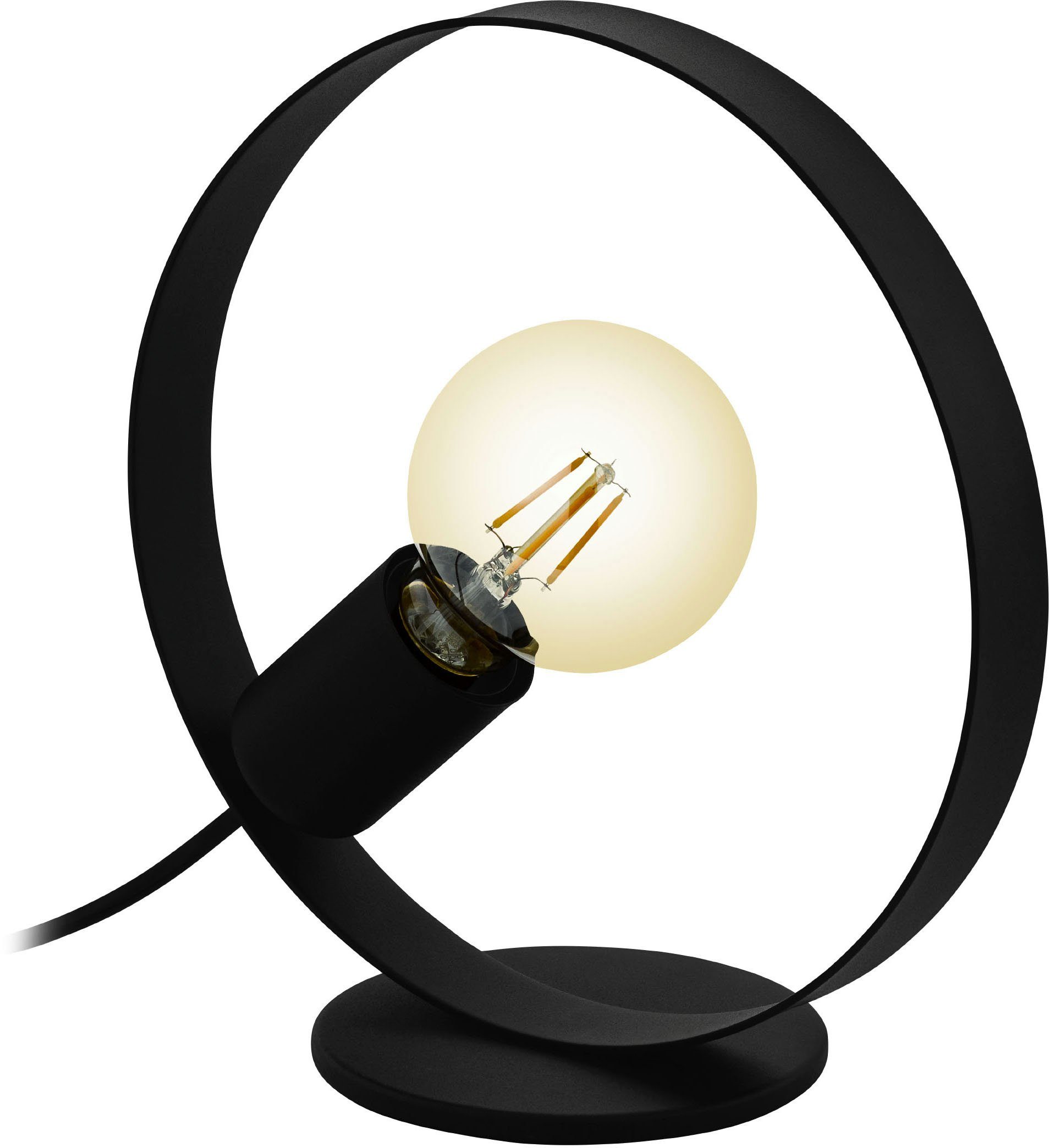 EGLO Tischleuchte FRIJOLAS, Leuchtmittel wechselbar, ohne Leuchtmittel, Tischleuchte industrial, Nachttischlampe Wohnzimmerlampe, E27 Fassung | Tischlampen
