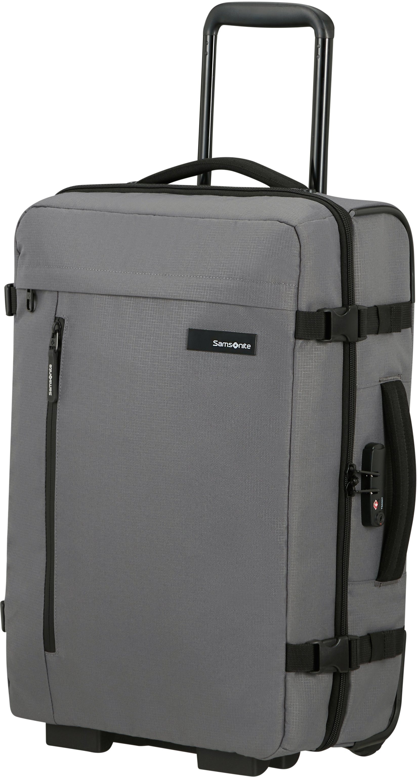 Samsonite Weichgepäck-Trolley Roader, 55 cm, Grey recyceltem Drifter Rollen, aus 2 Material teilweise