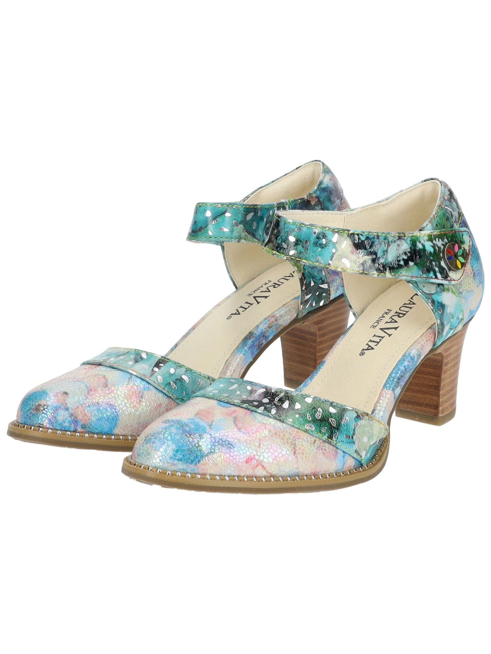 LAURA VITA Pumps Leder/Textil . Pumps