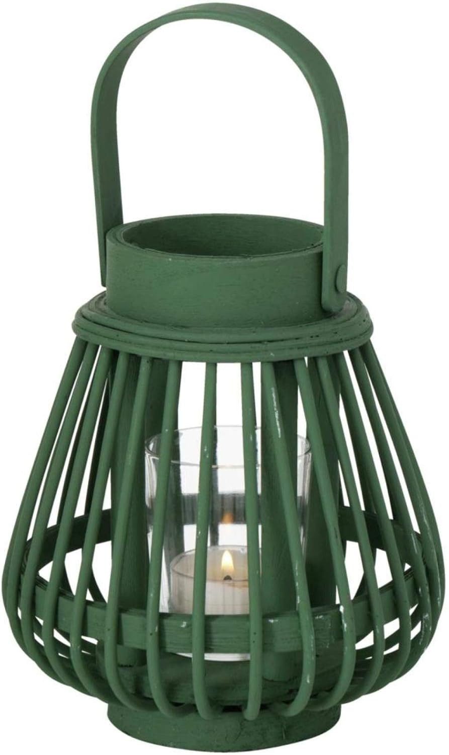 BOLTZE Teelichthalter Bambus Laternen 3er Set für Teelicht – natürlich & stimmungsvoll (3 St)