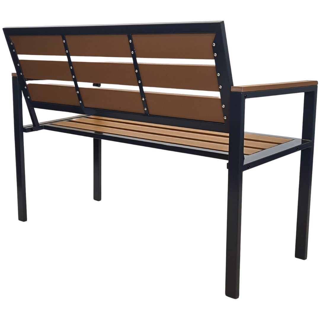 abc HOME Bank Gartenbank aus WPC & Aluminium, 108 cm breit, wetterfest & rostfrei, Wetterfest – Bild 5 von 5