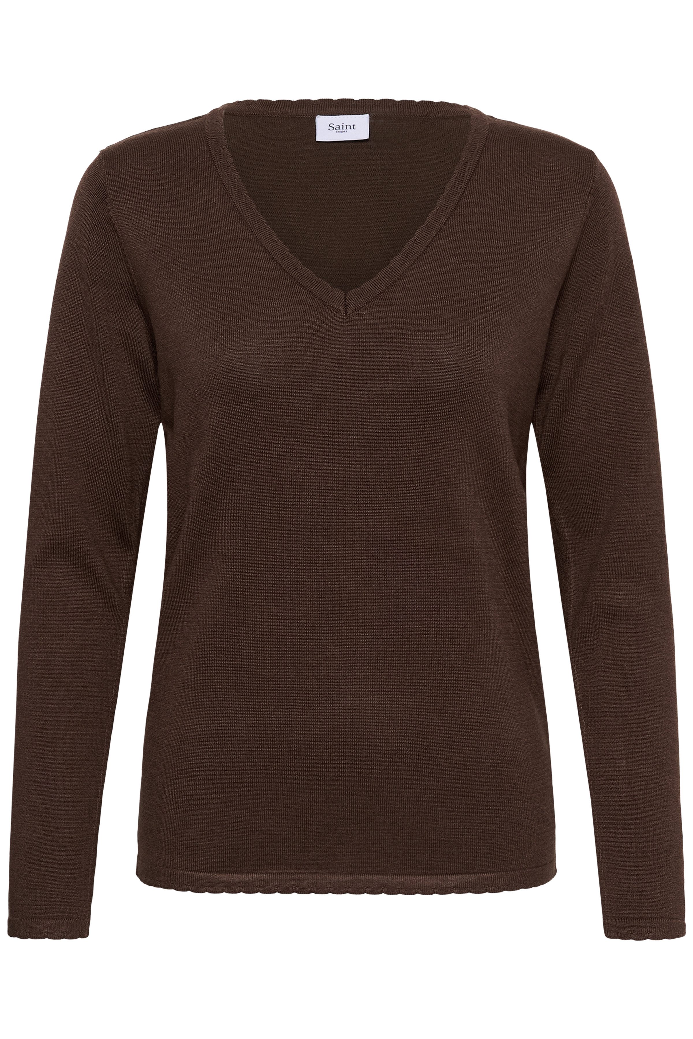 Saint Tropez Strickpullover MilaSZ LS V-Neck Pullover Viskosemischung, Regular fit