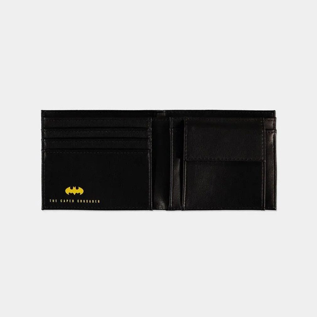 Batman Geldbörse Rubber Logo Grid, DC Comics Portemonnaie Geldbeutel