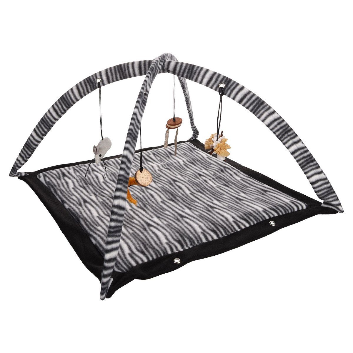 Flamingo Tier-Intelligenzspielzeug Katzenspielzeug Zerba Spielmatte weiß/sc günstig online kaufen