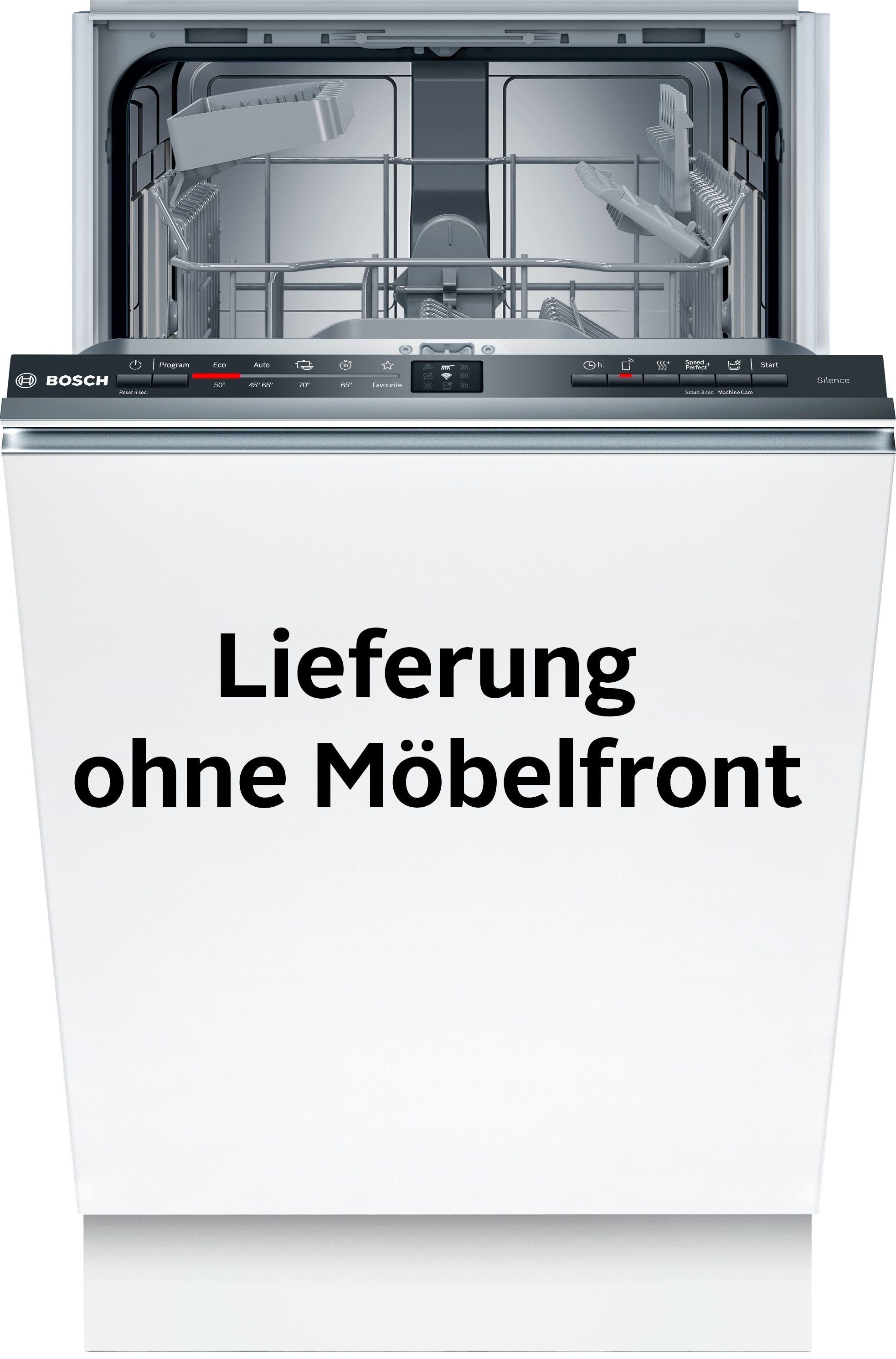 BOSCH vollintegrierbarer Geschirrspüler Serie 2 SPV2HKX42E, 10 Maßgedecke, Info Light - Erlischt am Ende des Spülvorgangs