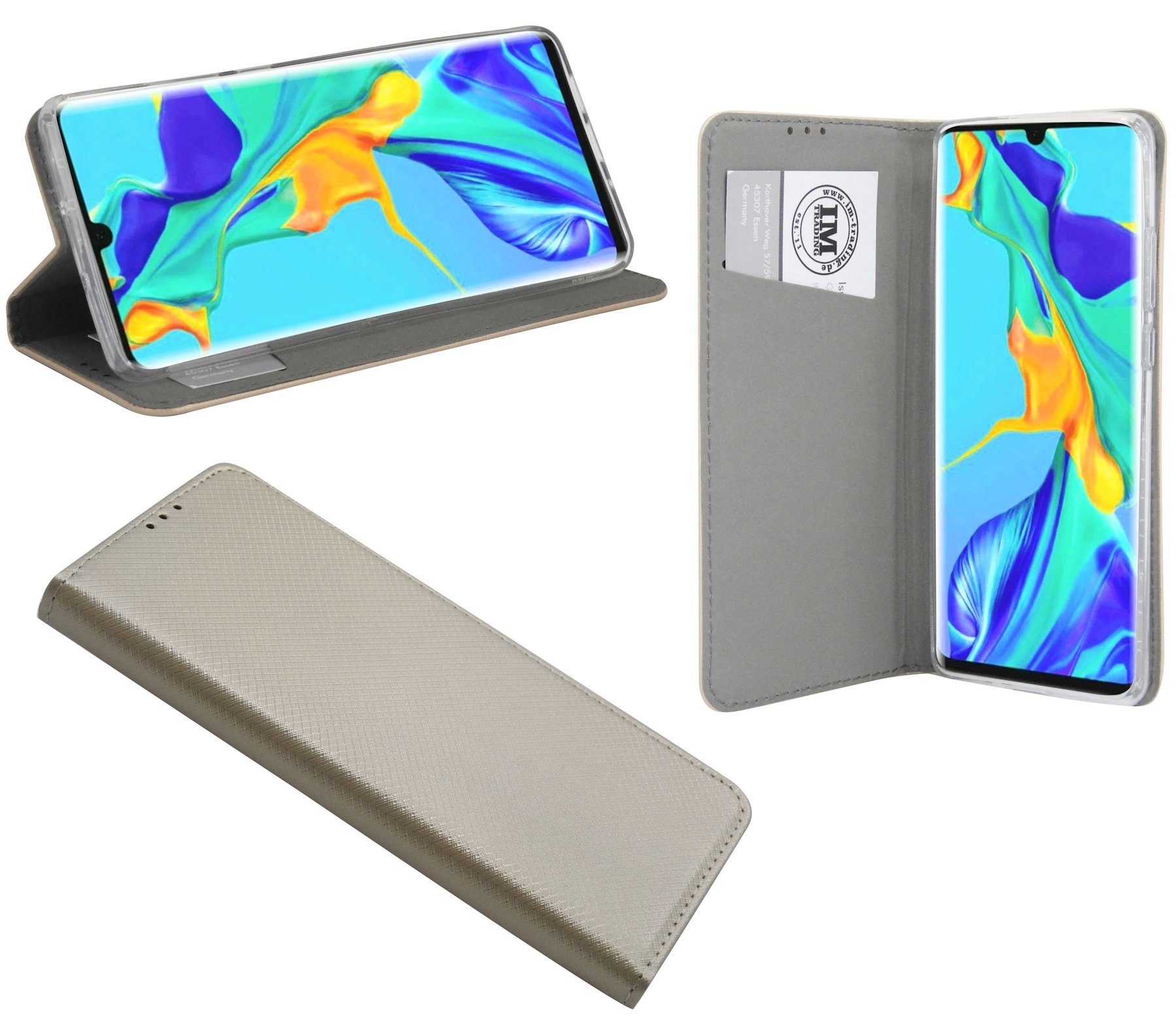 Handyhülle cofi1453® Buch Tasche "Smart" kompatibel mit HUAWE