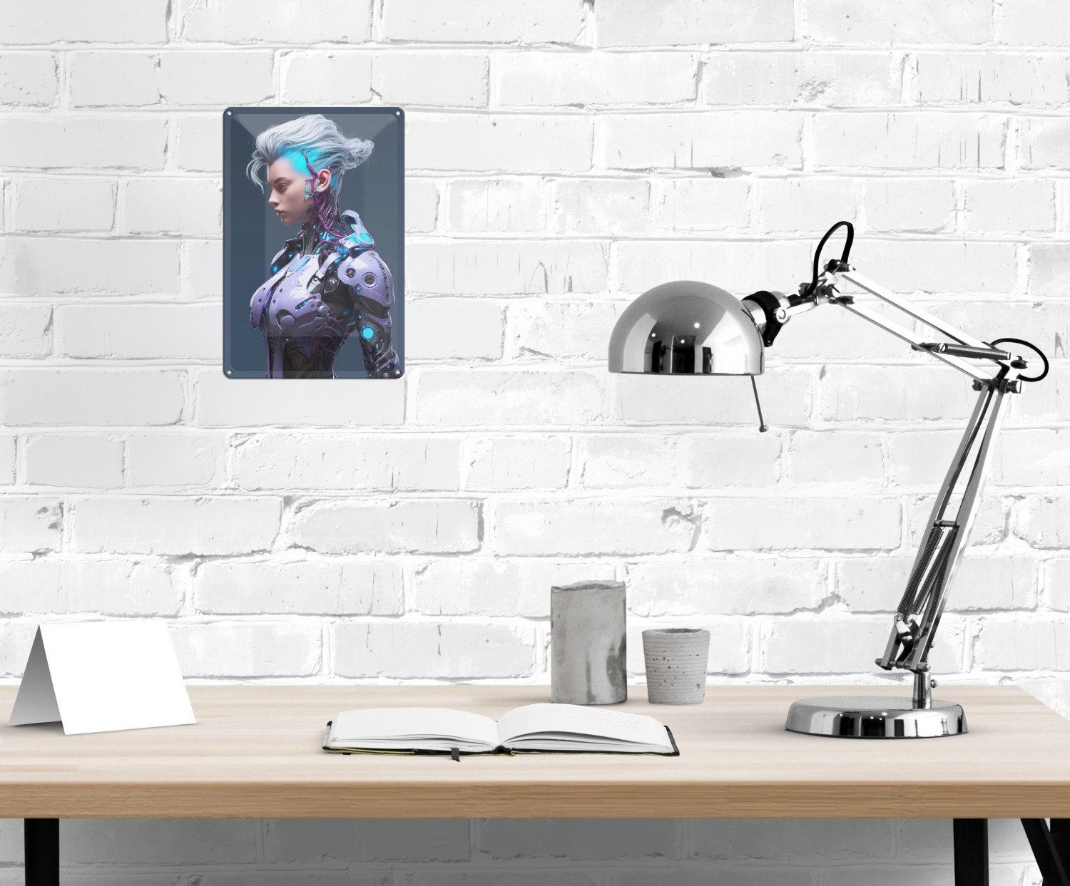 Wallario Metallbild, Cyborg-Evolution, in verschiedenen Ausführungen