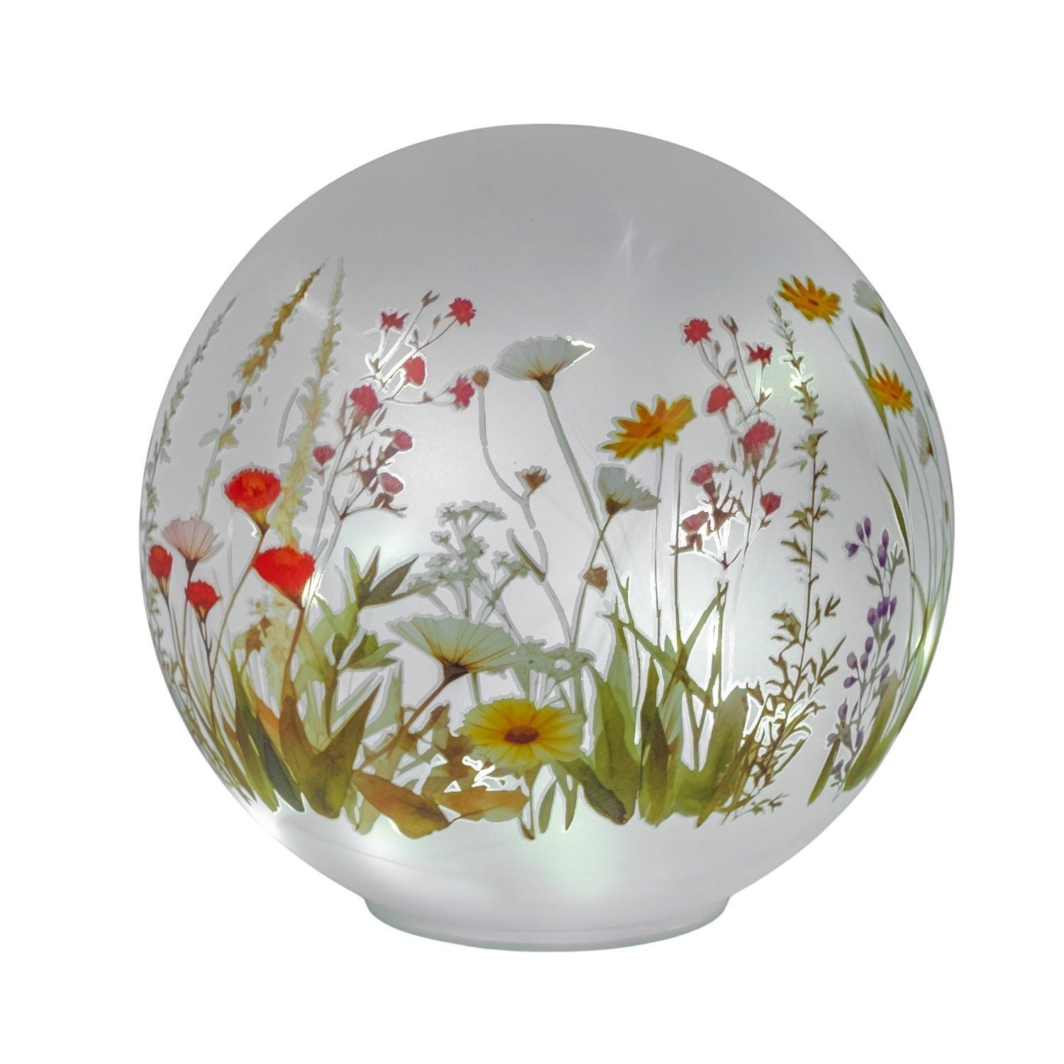 formano Dekokugel Blumenwiese, mit Timerfunktion, Mehrfarbig, Motiv: Blumen