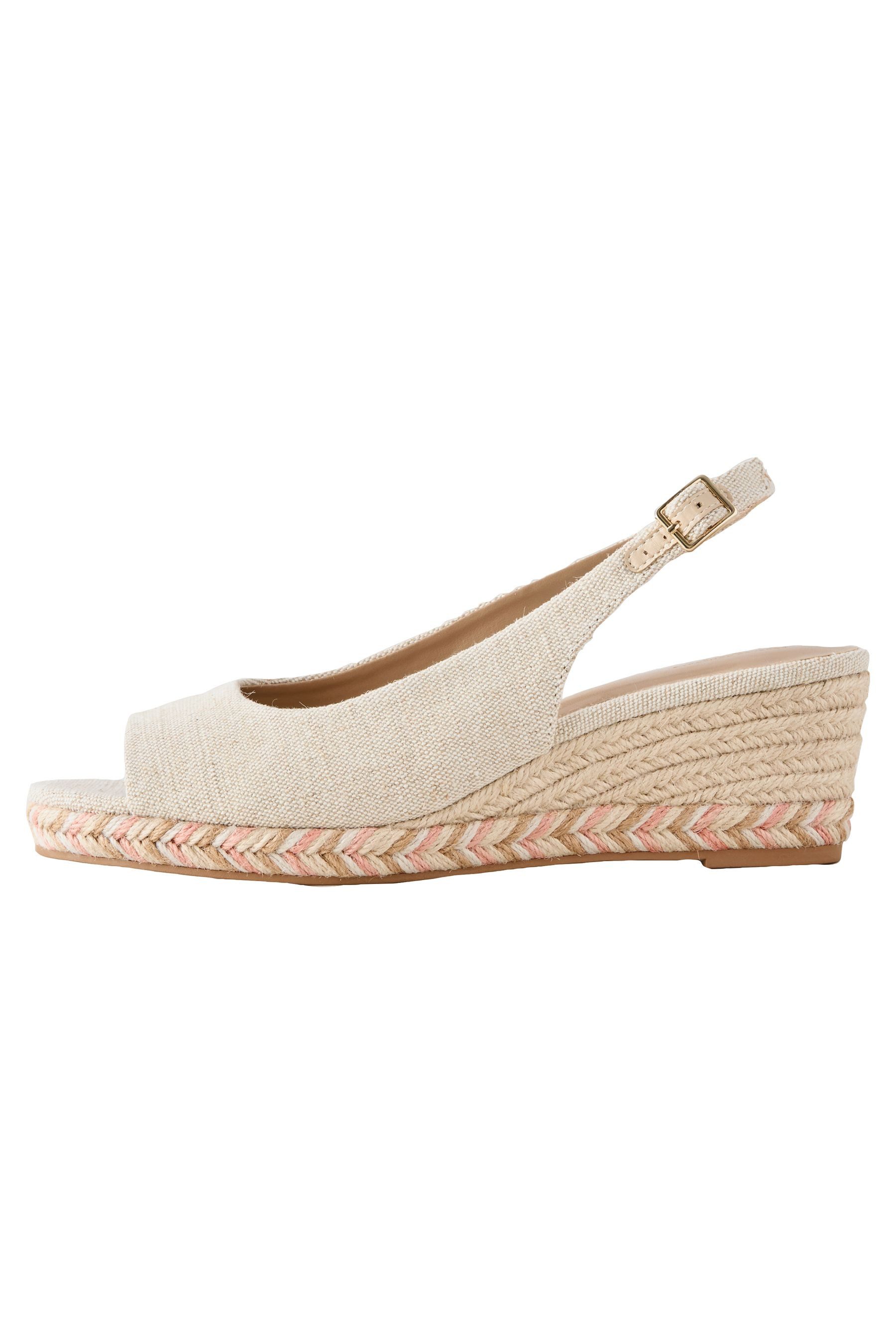 Forever Comfort® zehenfreie Keilabsatzschuhe Keilsandalette