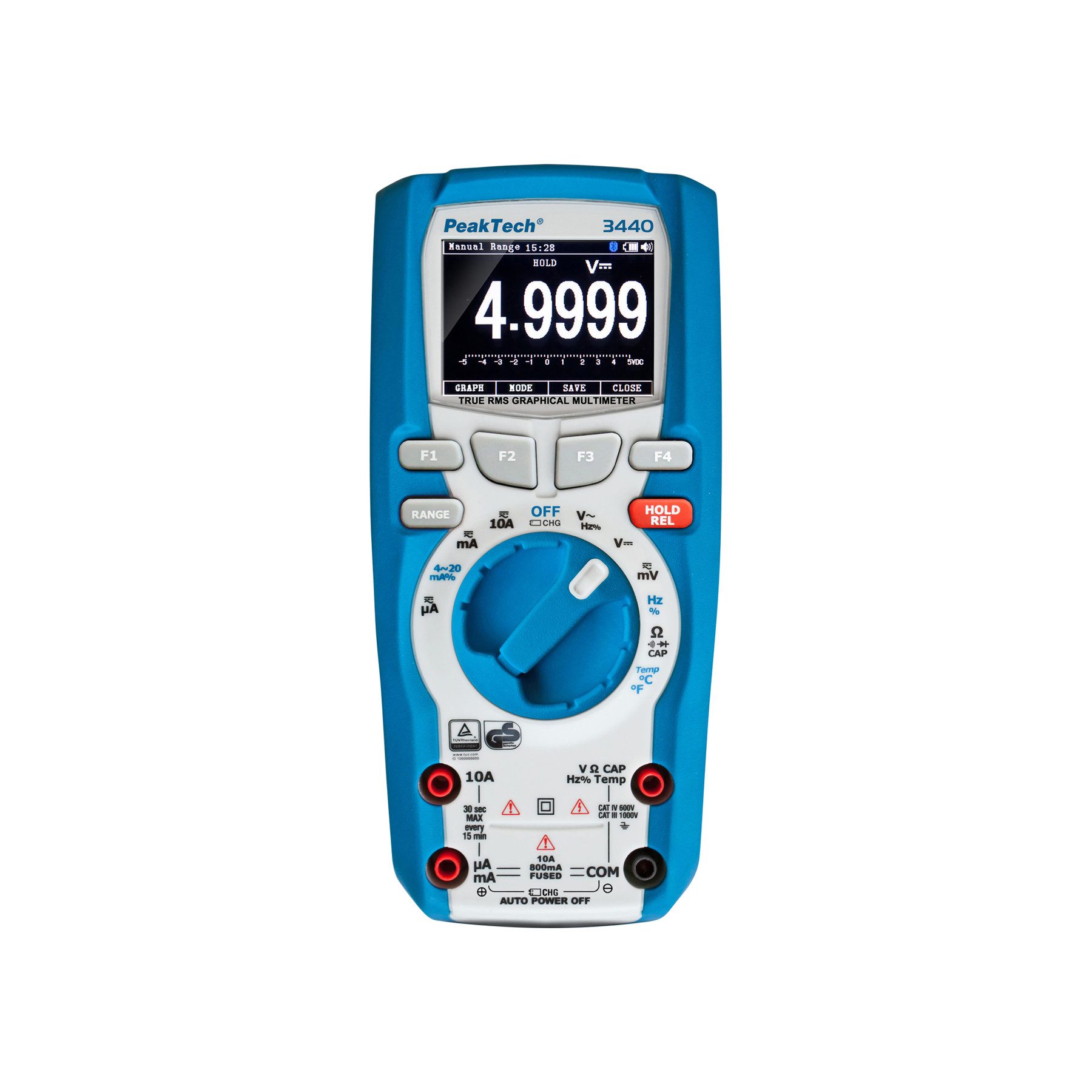 PeakTech Strommessgerät PEAKTECH Grafisches Multimeter, P 3440, 1000 V AC/DC, 10 A AC/DC